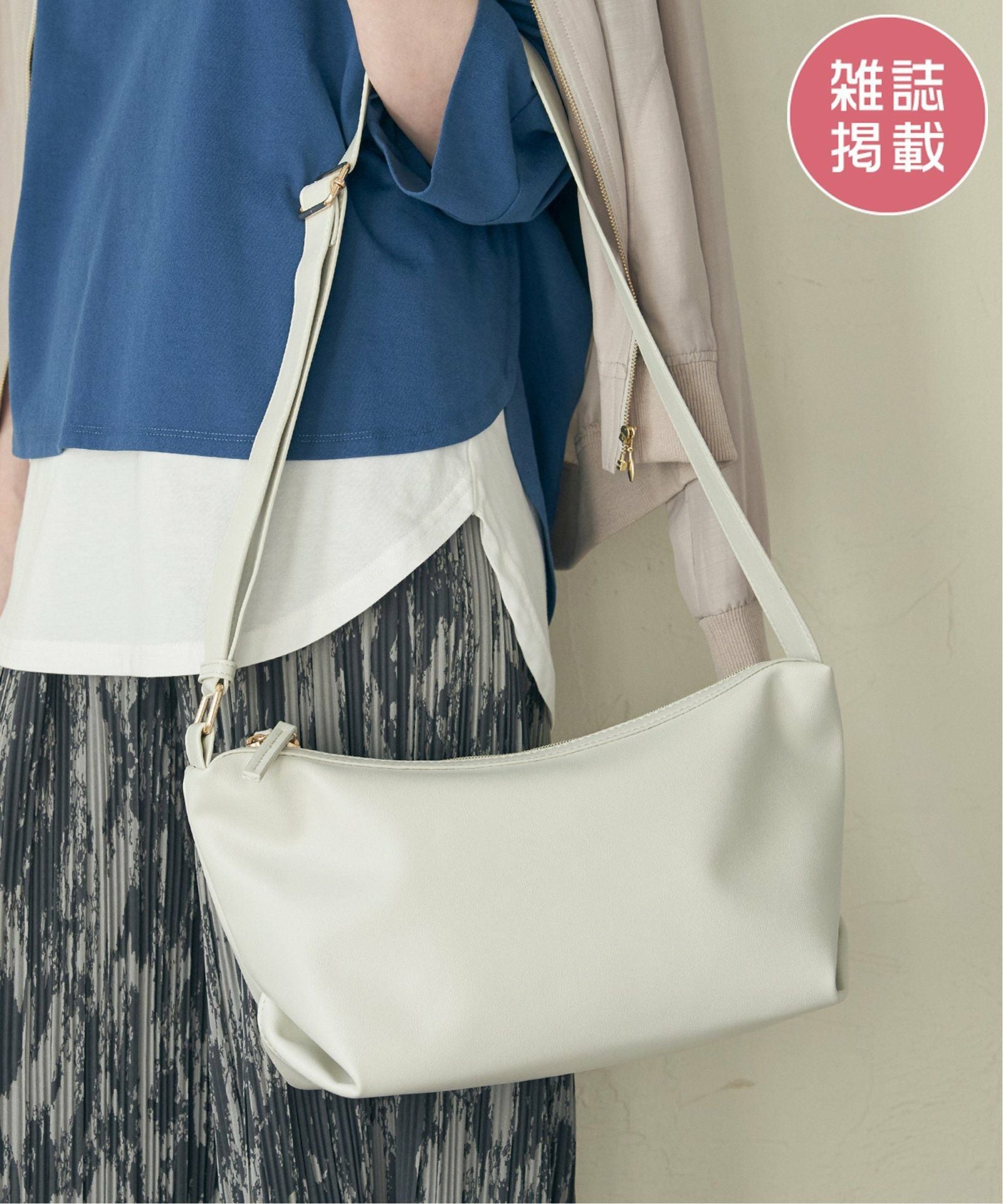 雑誌InRed5月号掲載】合皮スクエアミニショルダーバッグ,ikka| TOKYO