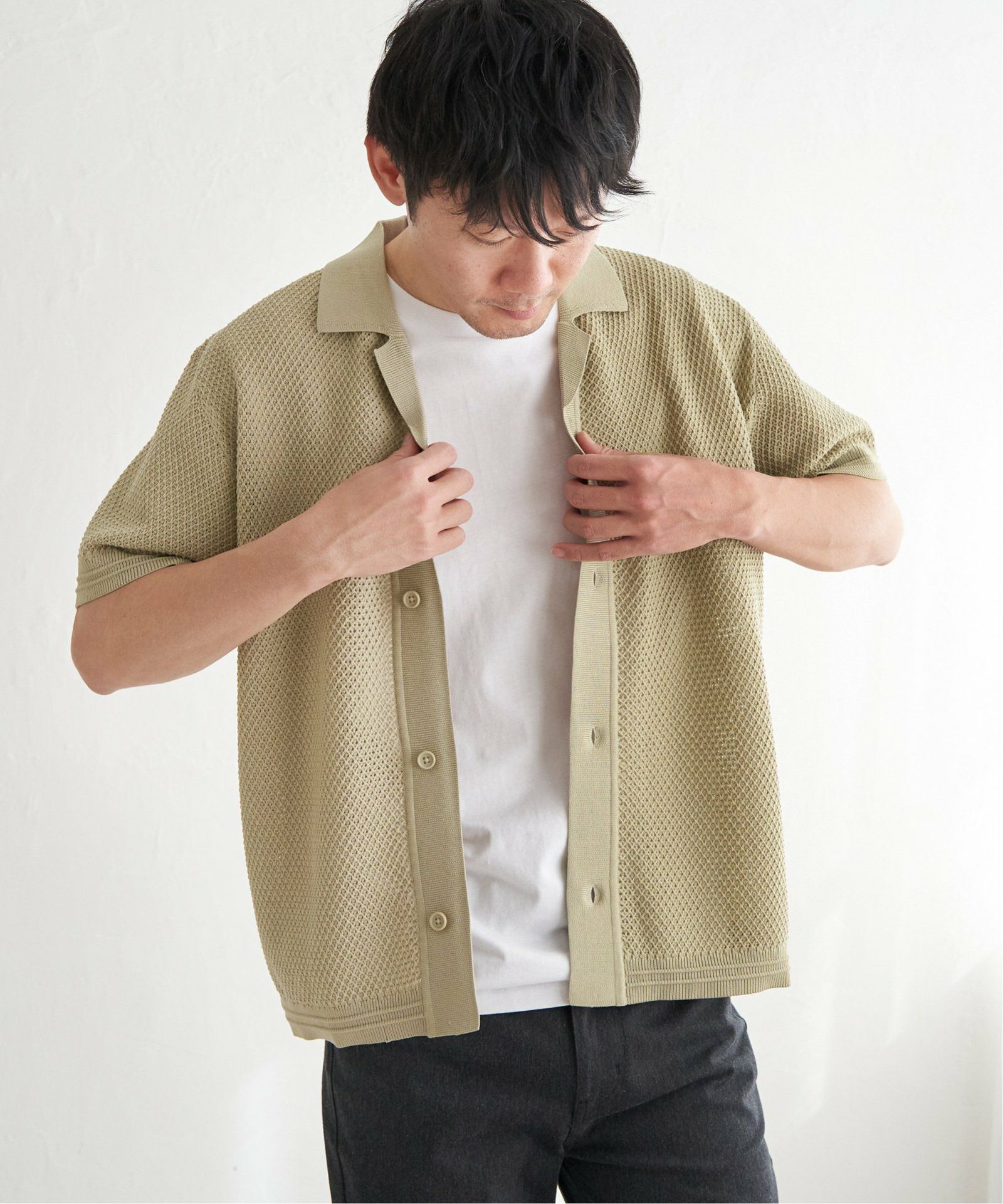 2点セット】GOKU楽ニットシャツインナーセット,ikka| TOKYO DESIGN CHANNEL