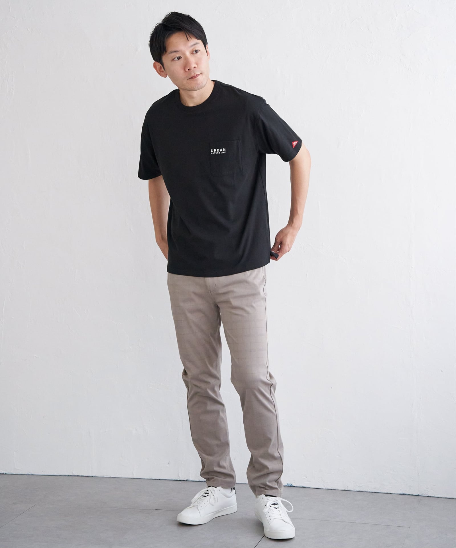 URBAN NATURE LIFE アーバンネイチャーライフ 刺繍ポケットTシャツ
