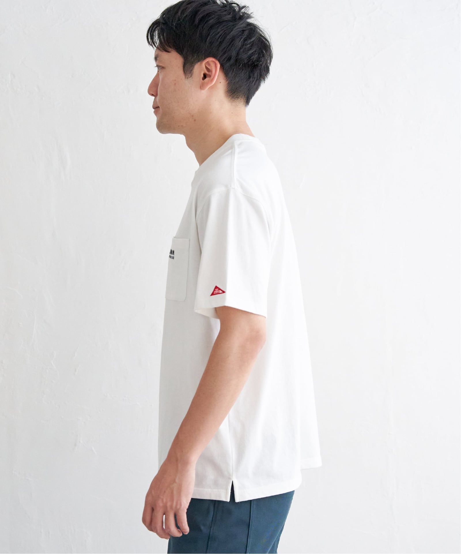 URBAN NATURE LIFE アーバンネイチャーライフ 刺繍ポケットTシャツ