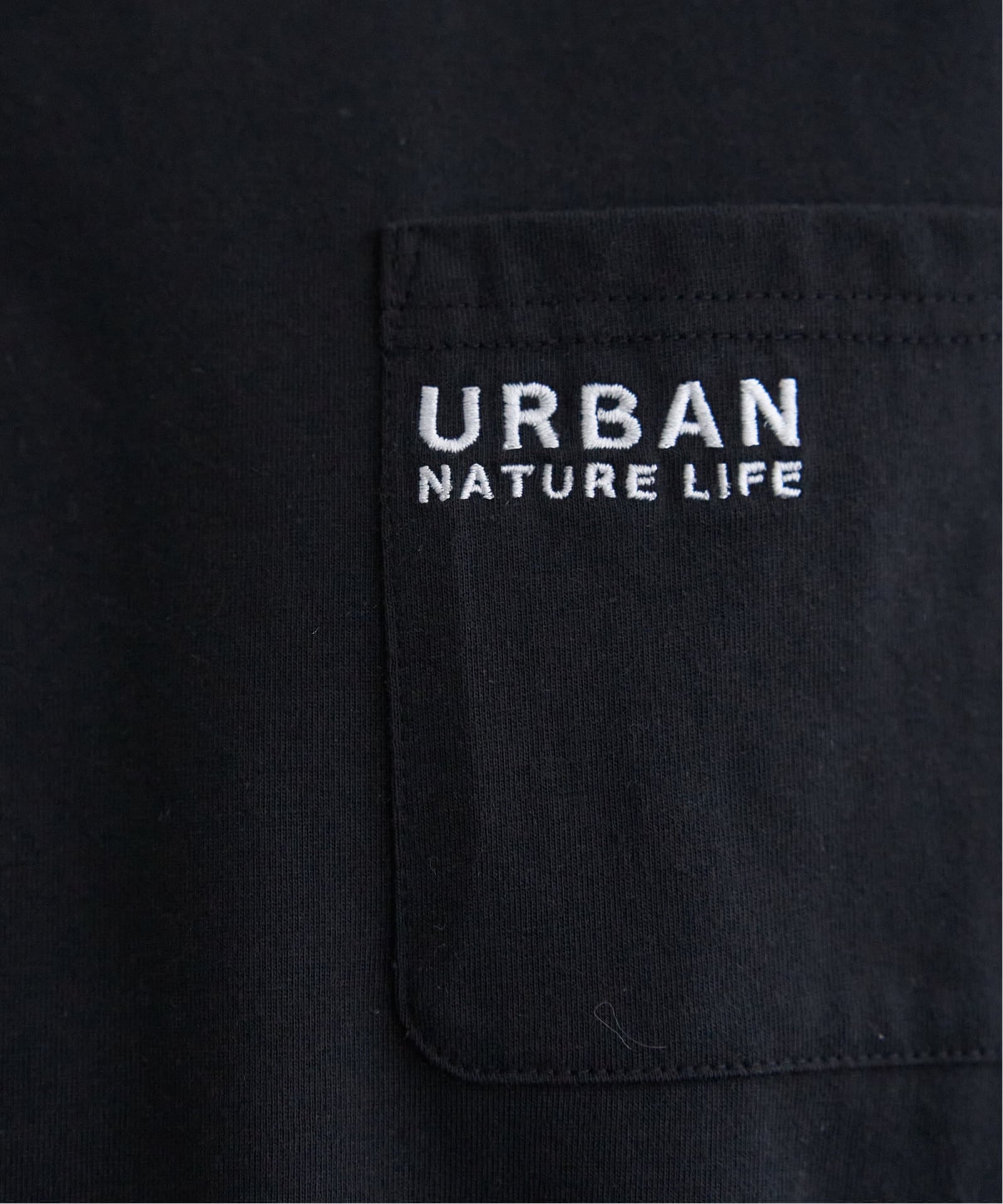 URBAN NATURE LIFE アーバンネイチャーライフ 刺繍ポケットTシャツ