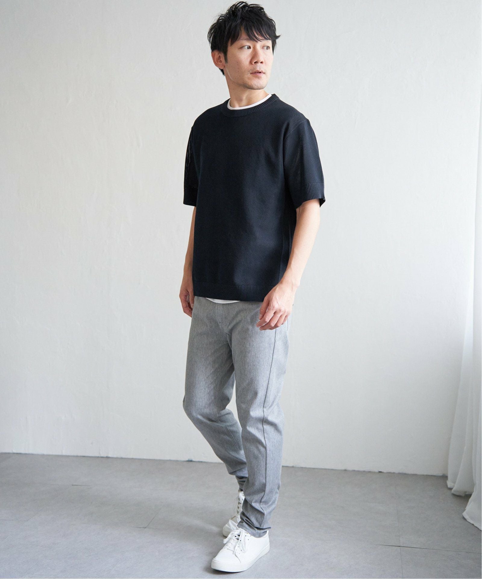 2点セット】GOKU楽ニット半袖セット,ikka| TOKYO DESIGN CHANNEL