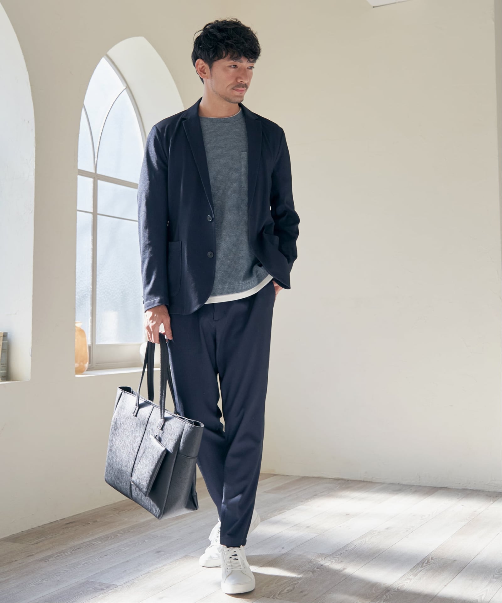 メランジワッフルポケ付きフェイクTシャツ,60%OFF| TOKYO DESIGN CHANNEL