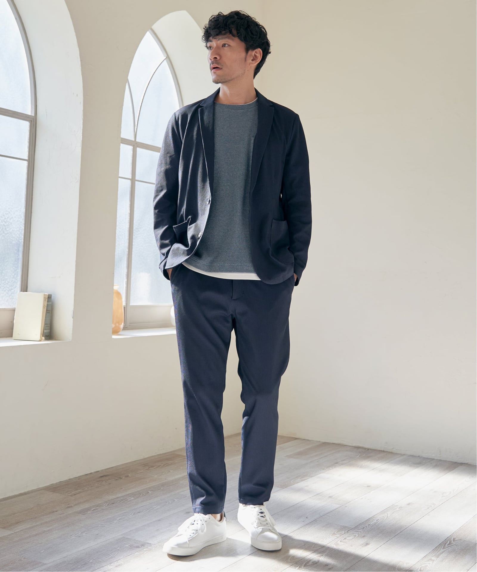 メランジワッフルポケ付きフェイクTシャツ,60%OFF| TOKYO DESIGN CHANNEL