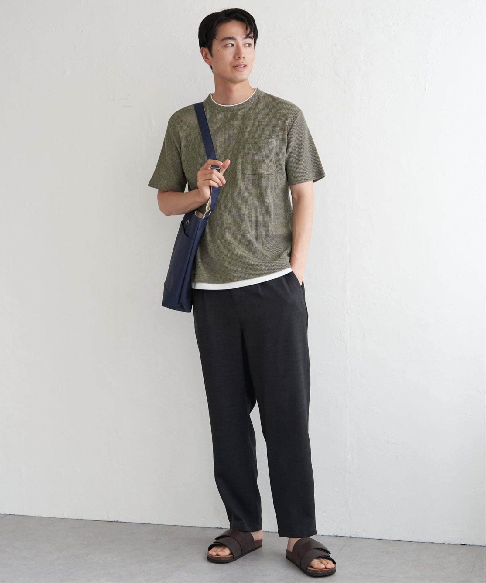 メランジワッフルポケ付きフェイクTシャツ,60%OFF| TOKYO DESIGN CHANNEL