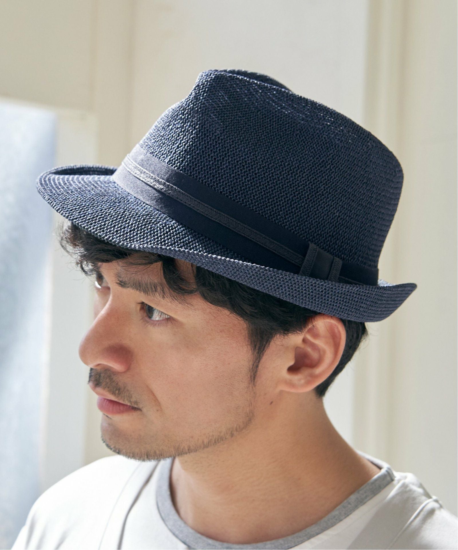 リネンMIX中折ハット,ikka| TOKYO DESIGN CHANNEL