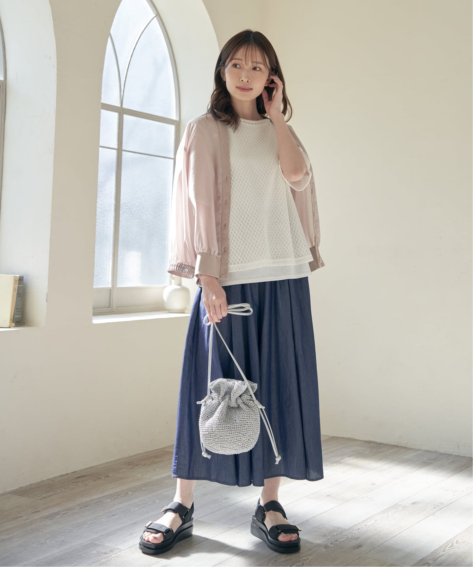 こま編み巾着ショルダーバッグ,30%OFF| TOKYO DESIGN CHANNEL