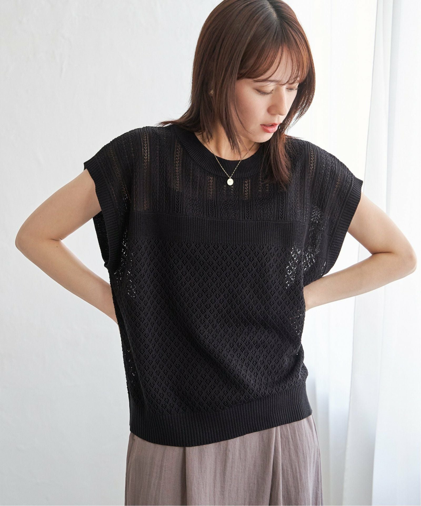 透かし編みニットプルオーバー,60%OFF| TOKYO DESIGN CHANNEL