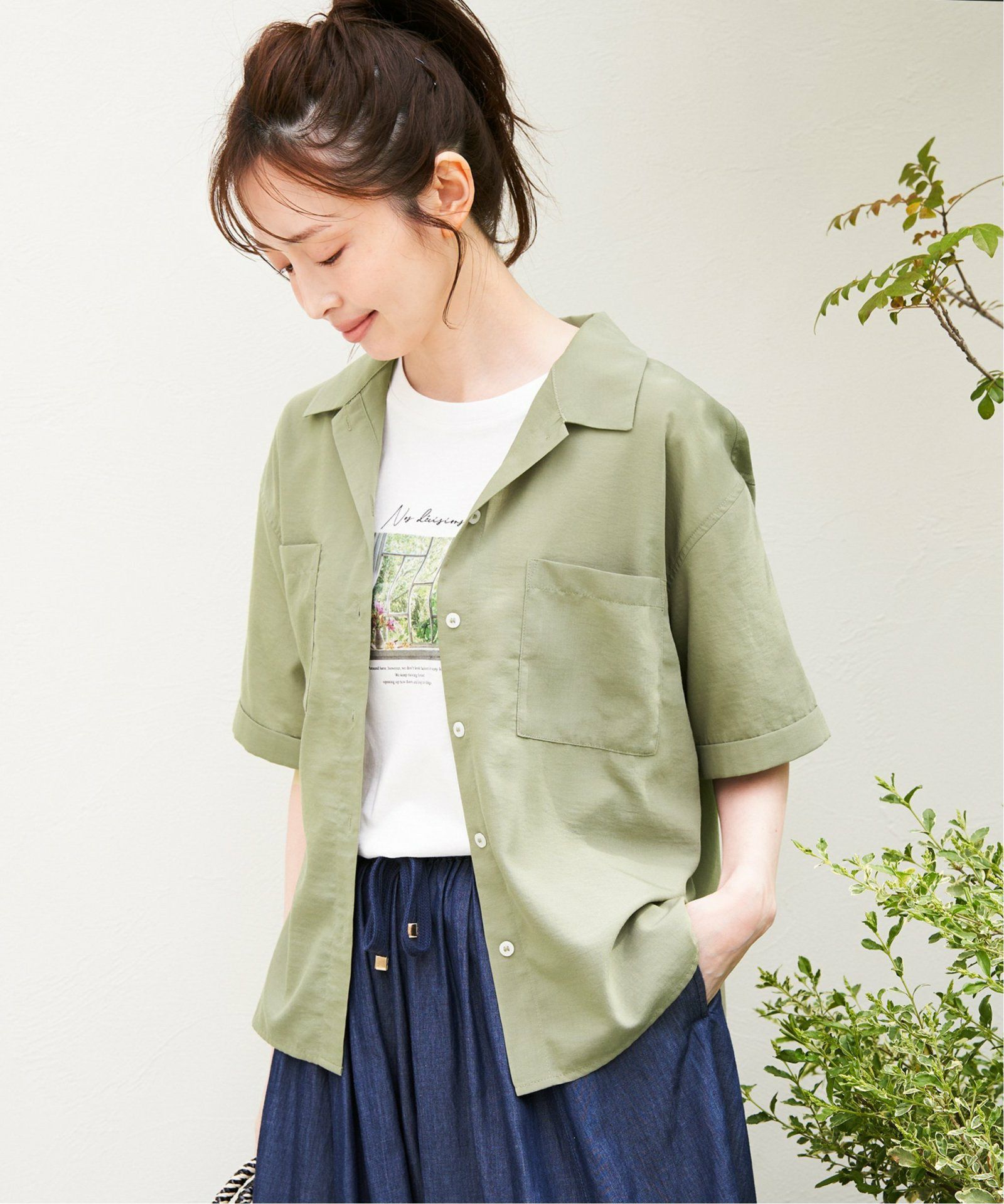 涼やか開襟ポケ付きシャツ,60%OFF| TOKYO DESIGN CHANNEL