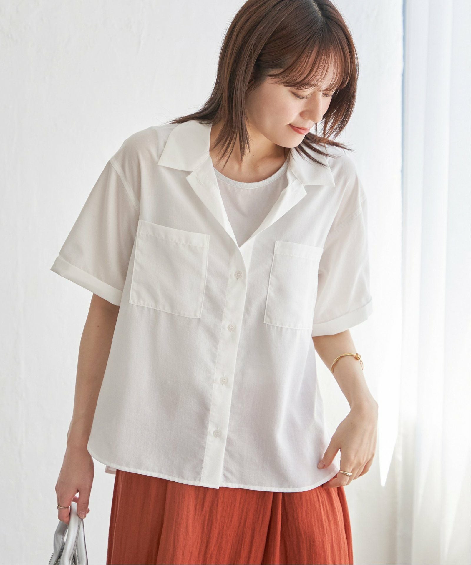 涼やか開襟ポケ付きシャツ,60%OFF| TOKYO DESIGN CHANNEL