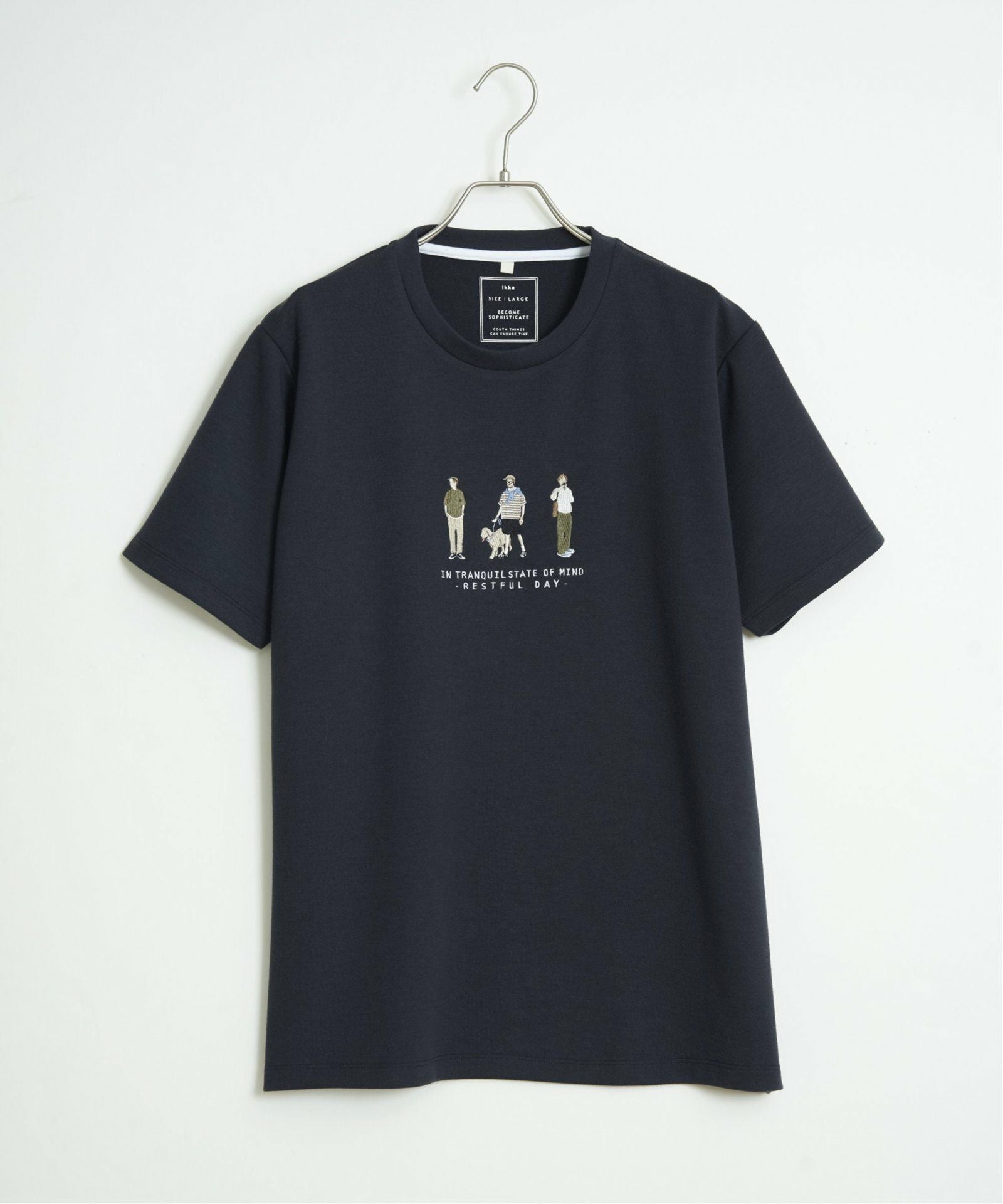 ポンチスリーメン刺繍Tシャツ,ikka| TOKYO DESIGN CHANNEL