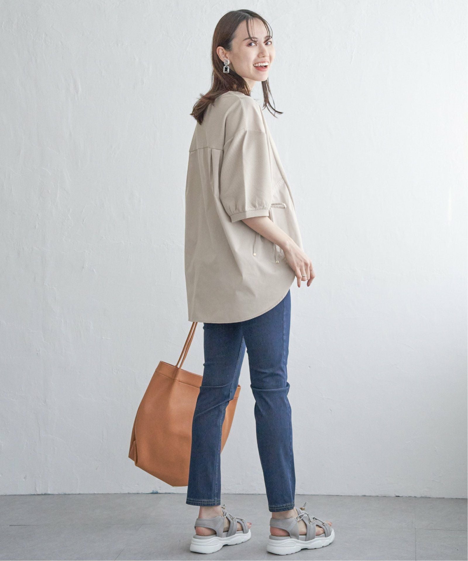 異素材切り替えサイドリボンプルオーバー,60%OFF| TOKYO DESIGN CHANNEL