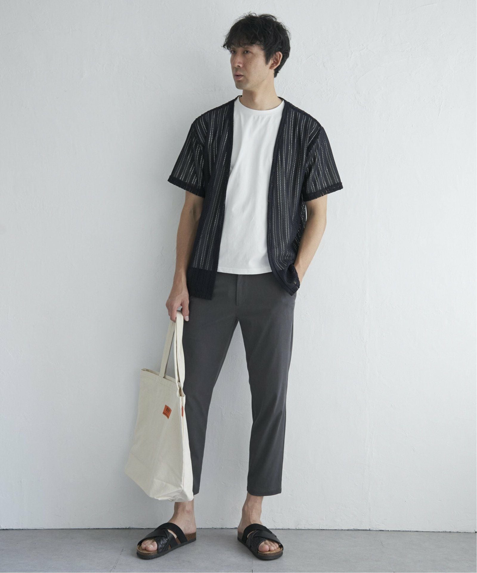 吸水速乾／2点セット】透かしカーデDRYインナーセット,40%OFF| TOKYO