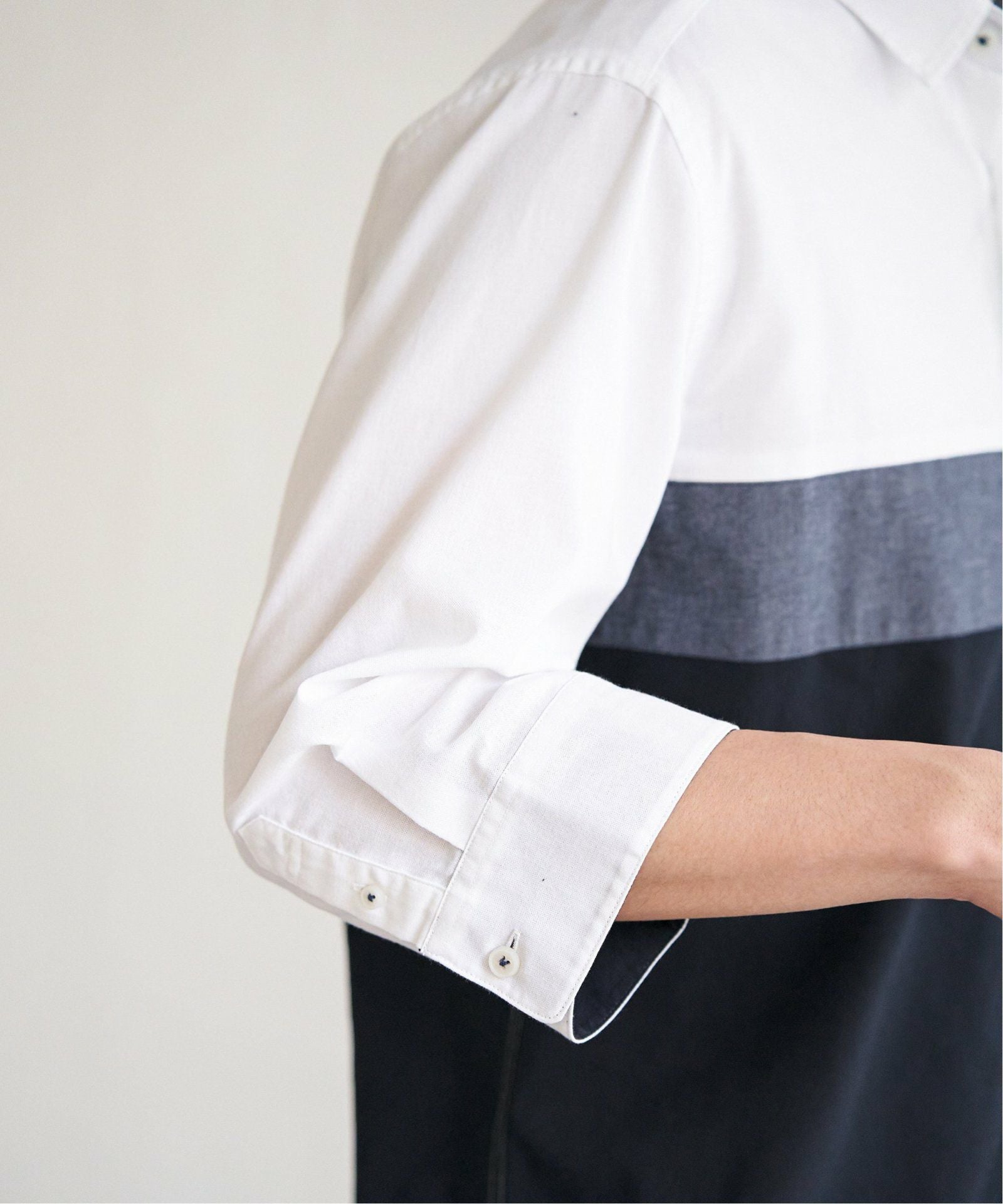 7分袖オックス胸切り替えシャツ,60%OFF| TOKYO DESIGN CHANNEL