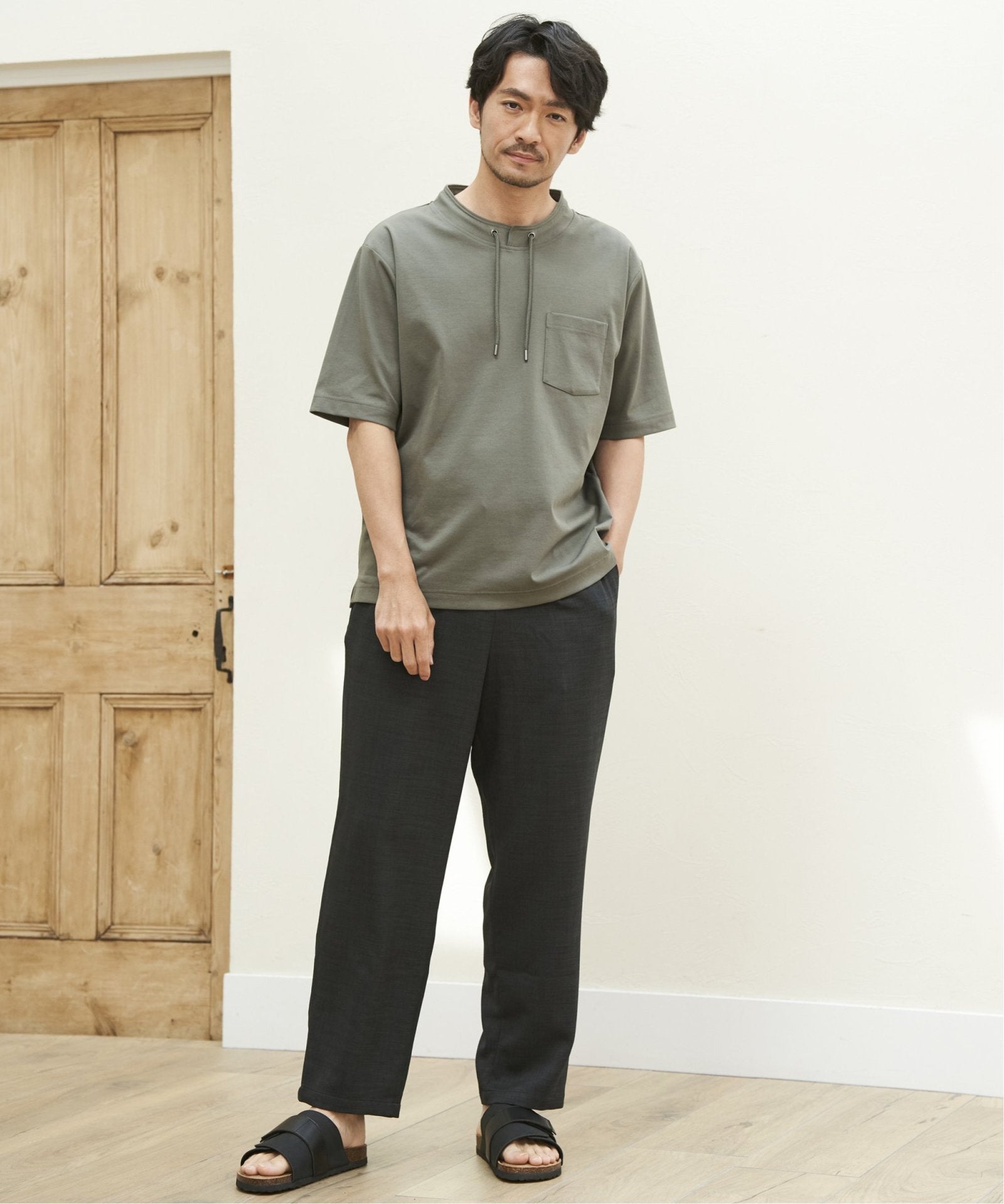 接触冷感】冷感ルーイカラー5分袖ポケT,ikka| TOKYO DESIGN CHANNEL