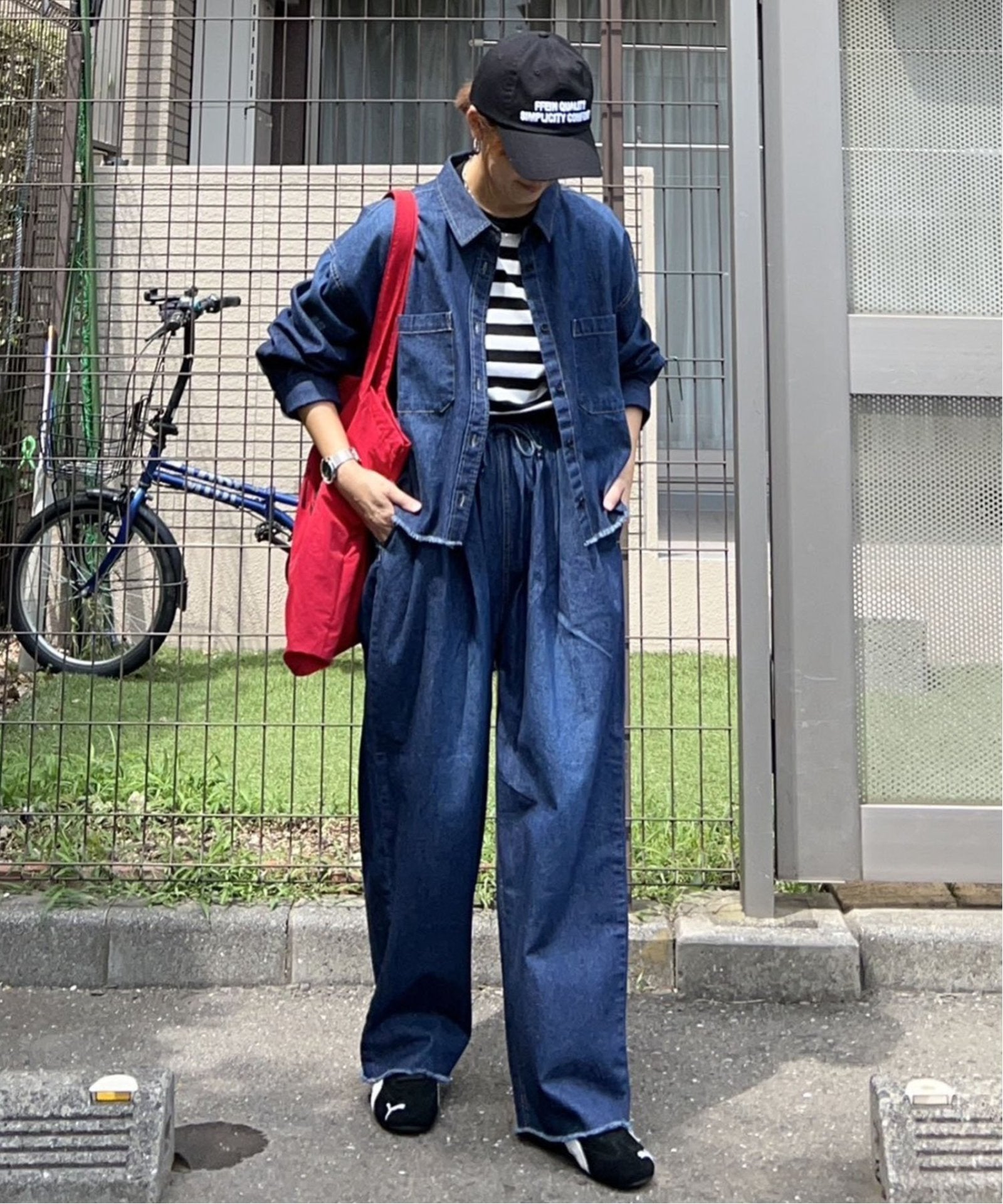 notch. by KR 】タックボリュームデニムパンツ,notch.| TOKYO DESIGN