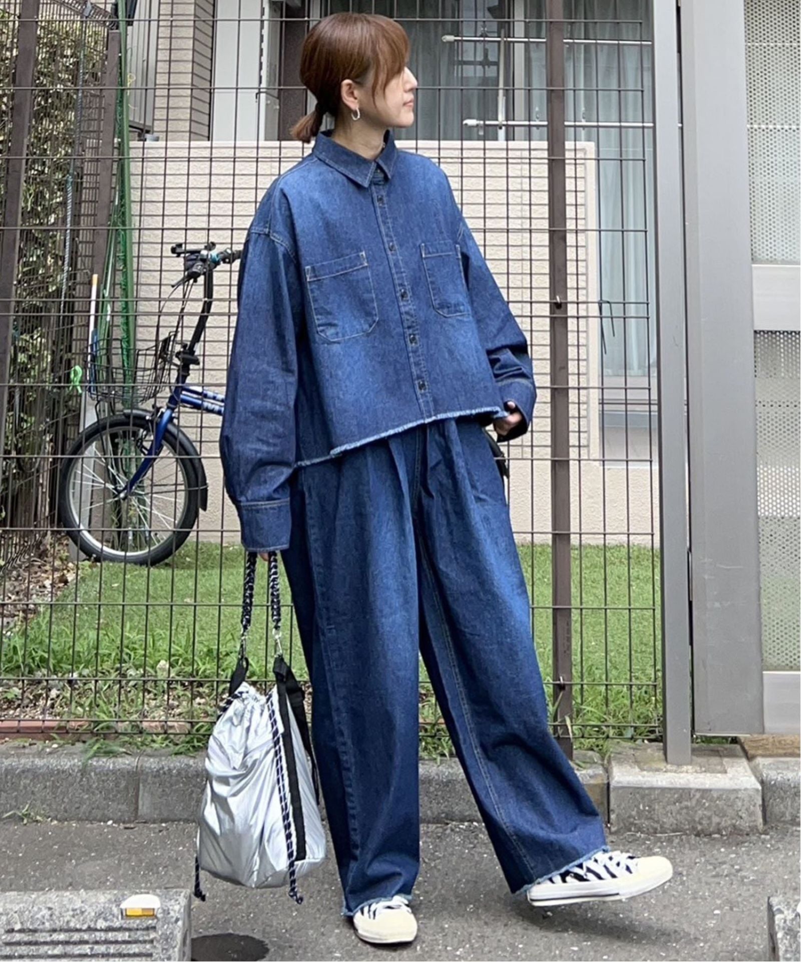 notch. by KR 】タックボリュームデニムパンツ,notch.| TOKYO DESIGN
