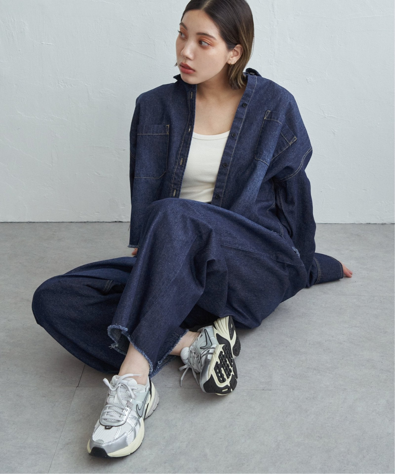 notch. by KR 】タックボリュームデニムパンツ,notch.| TOKYO DESIGN