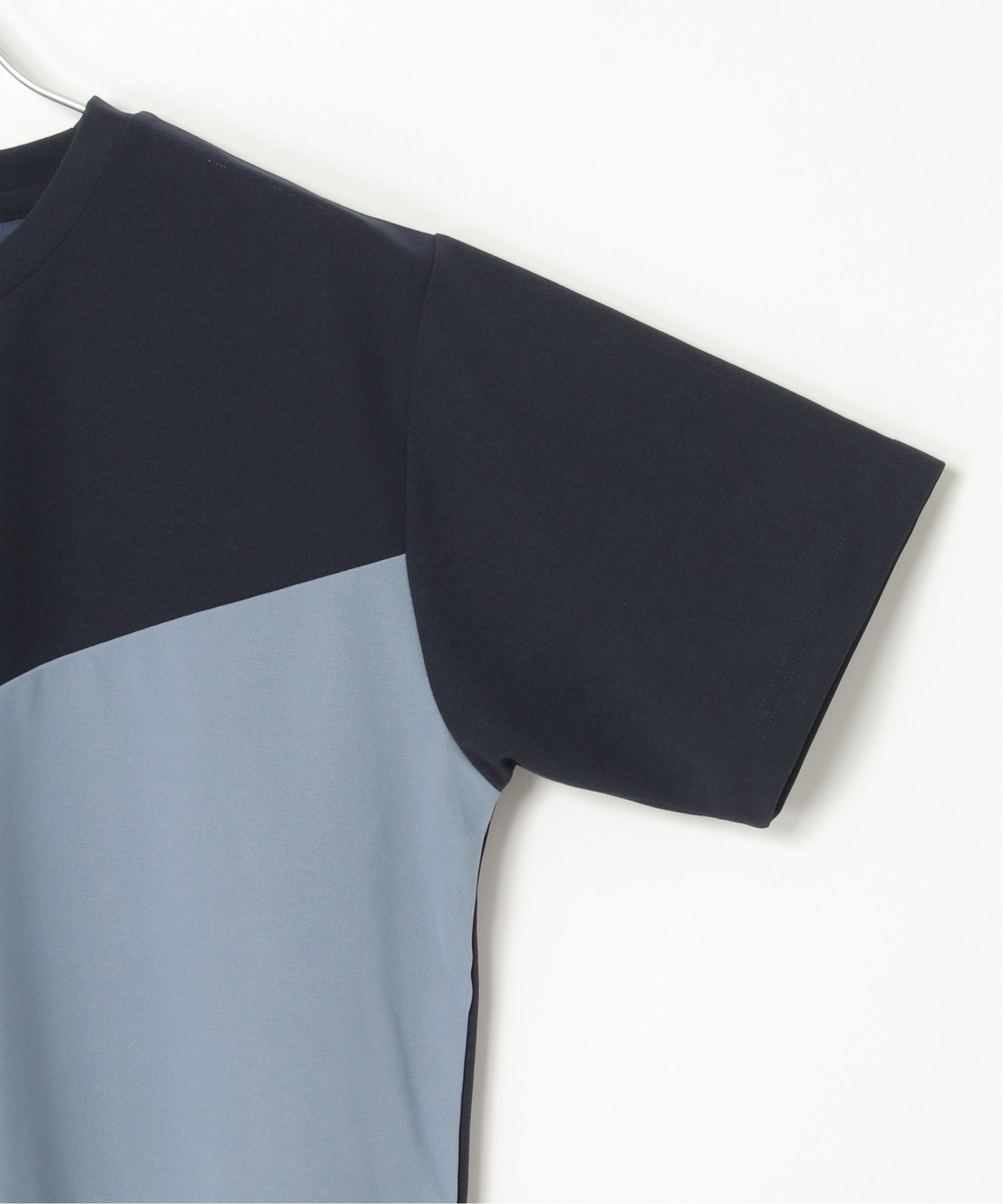 接触冷感／吸水速乾】マルチファンクション斜め切り替えTシャツ【親子