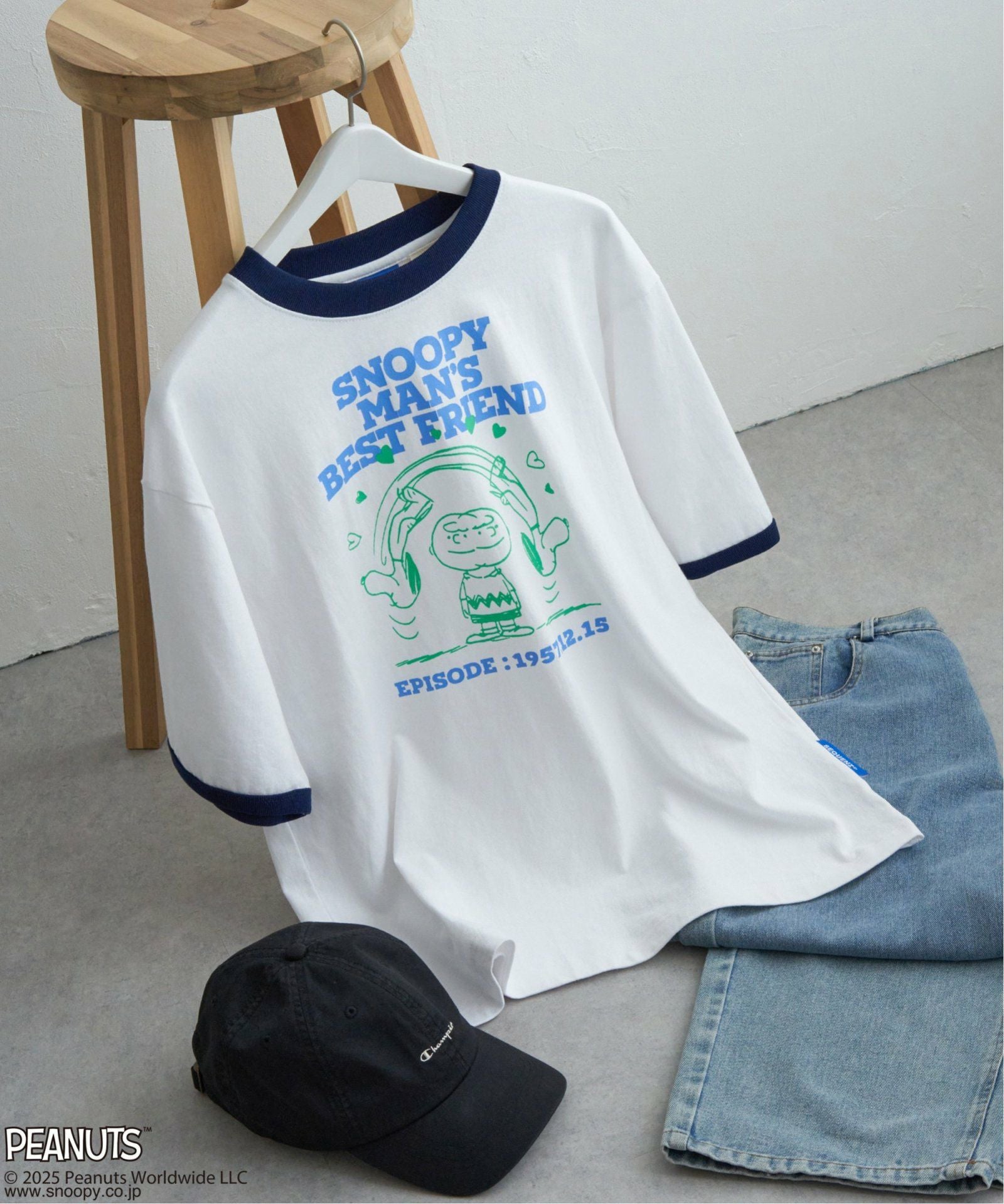 PEANUTS ピーナッツ SNOOPY スヌーピー TP ベストフレンドリンガーT