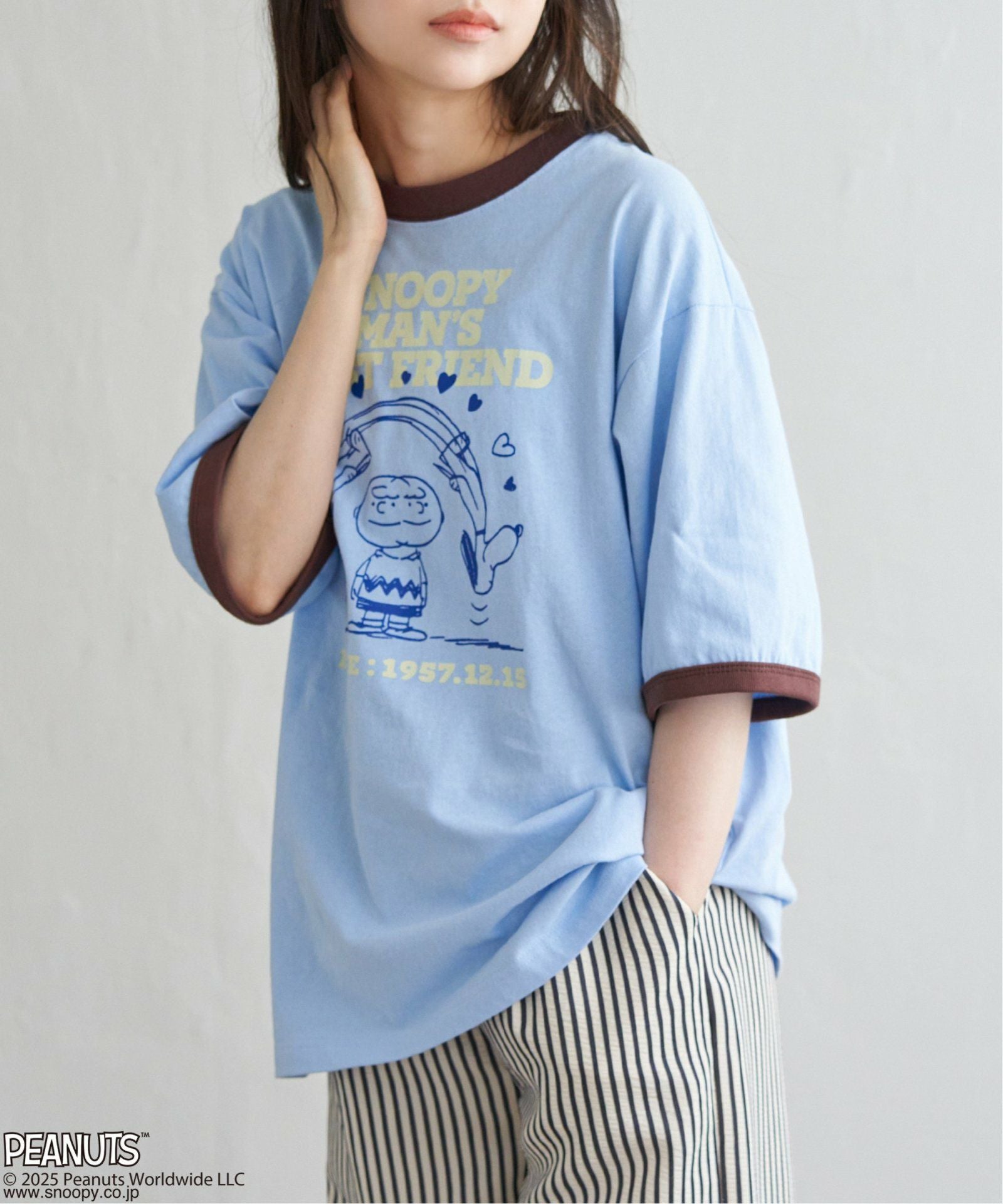 PEANUTS ピーナッツ SNOOPY スヌーピー TP ベストフレンドリンガーT