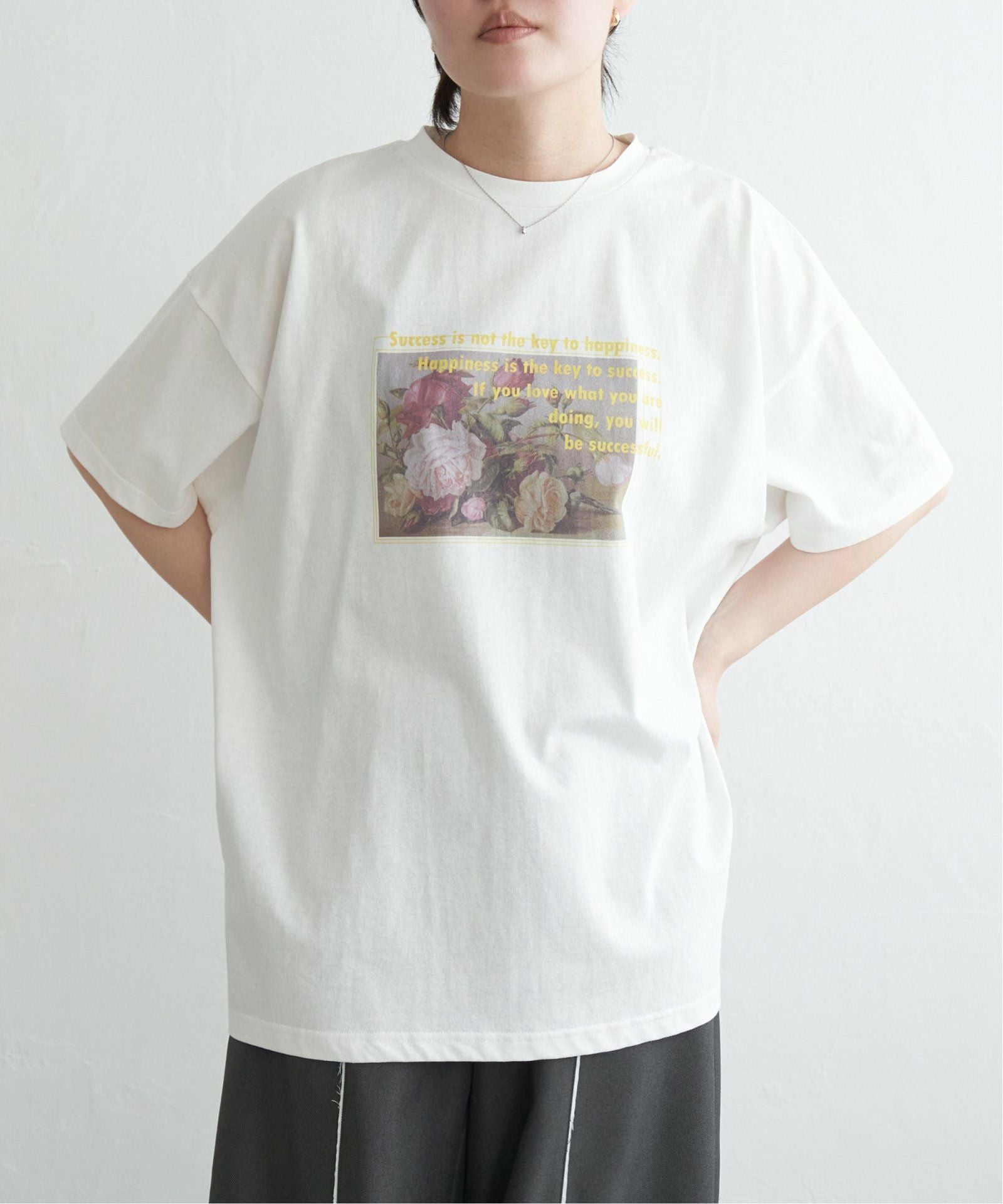 フラワープリントオーバーサイズTシャツ,VENCE| TOKYO DESIGN CHANNEL