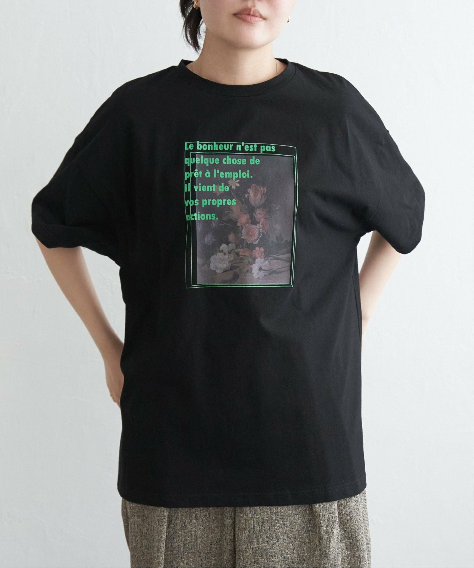 フラワープリントオーバーサイズTシャツ,40%OFF| TOKYO DESIGN CHANNEL