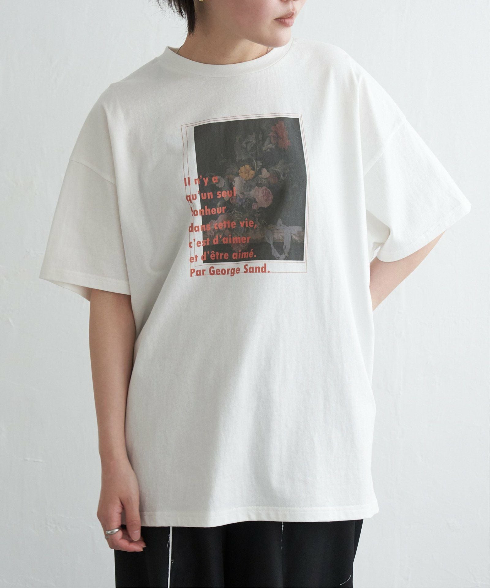 フラワープリントオーバーサイズTシャツ,40%OFF| TOKYO DESIGN CHANNEL