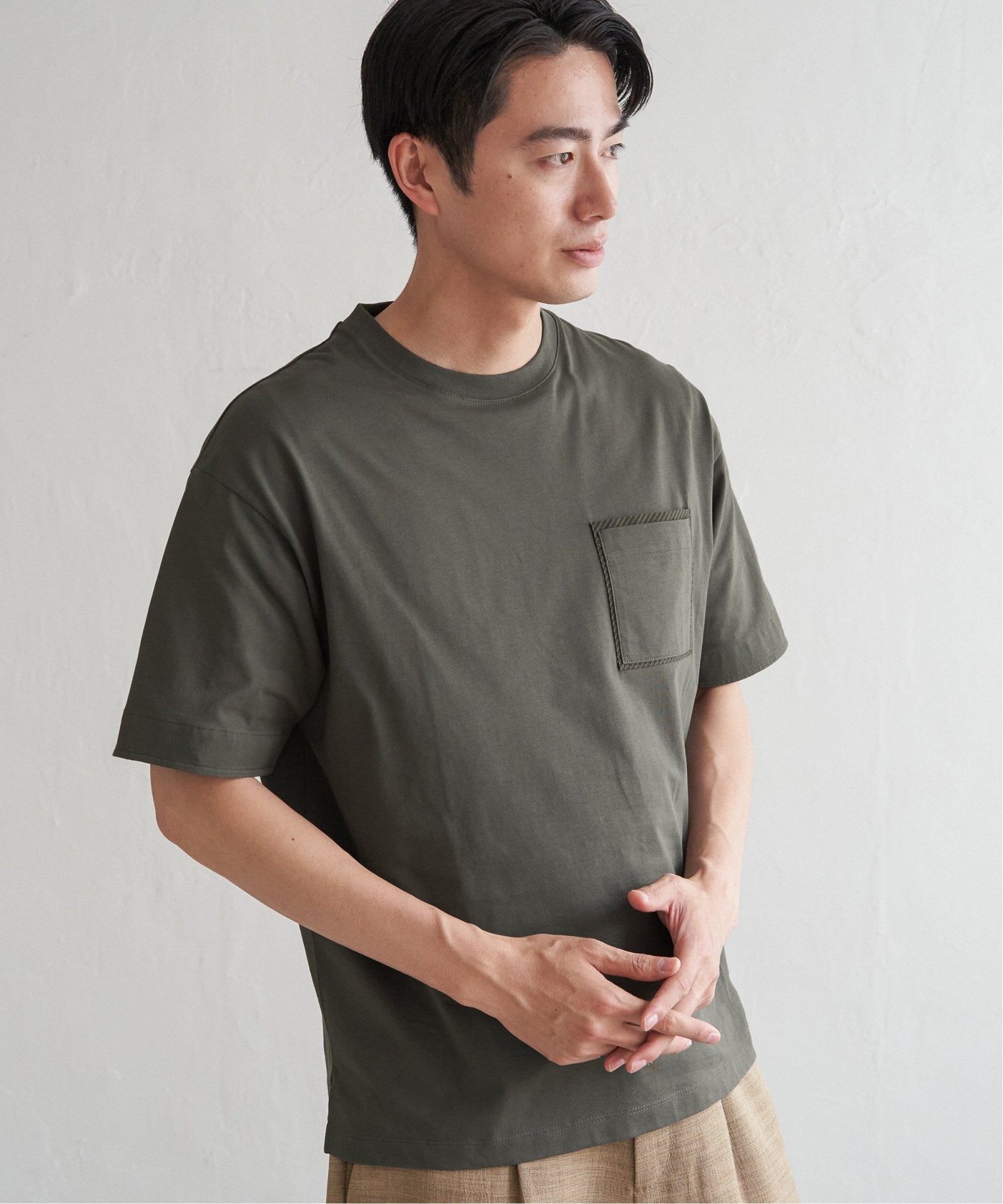 ストライプMIXポケットTシャツ【親子コーデ】,ikka| TOKYO DESIGN CHANNEL