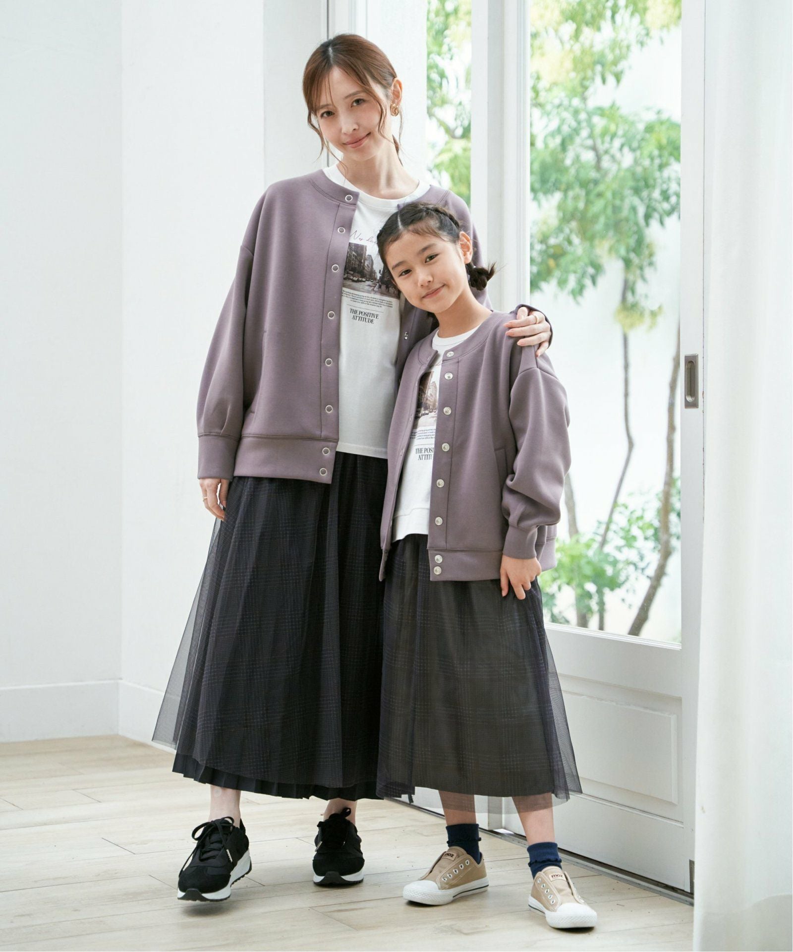 2WAY／親子コーデ】プリーツリバーシブルスカート,ikka| TOKYO DESIGN