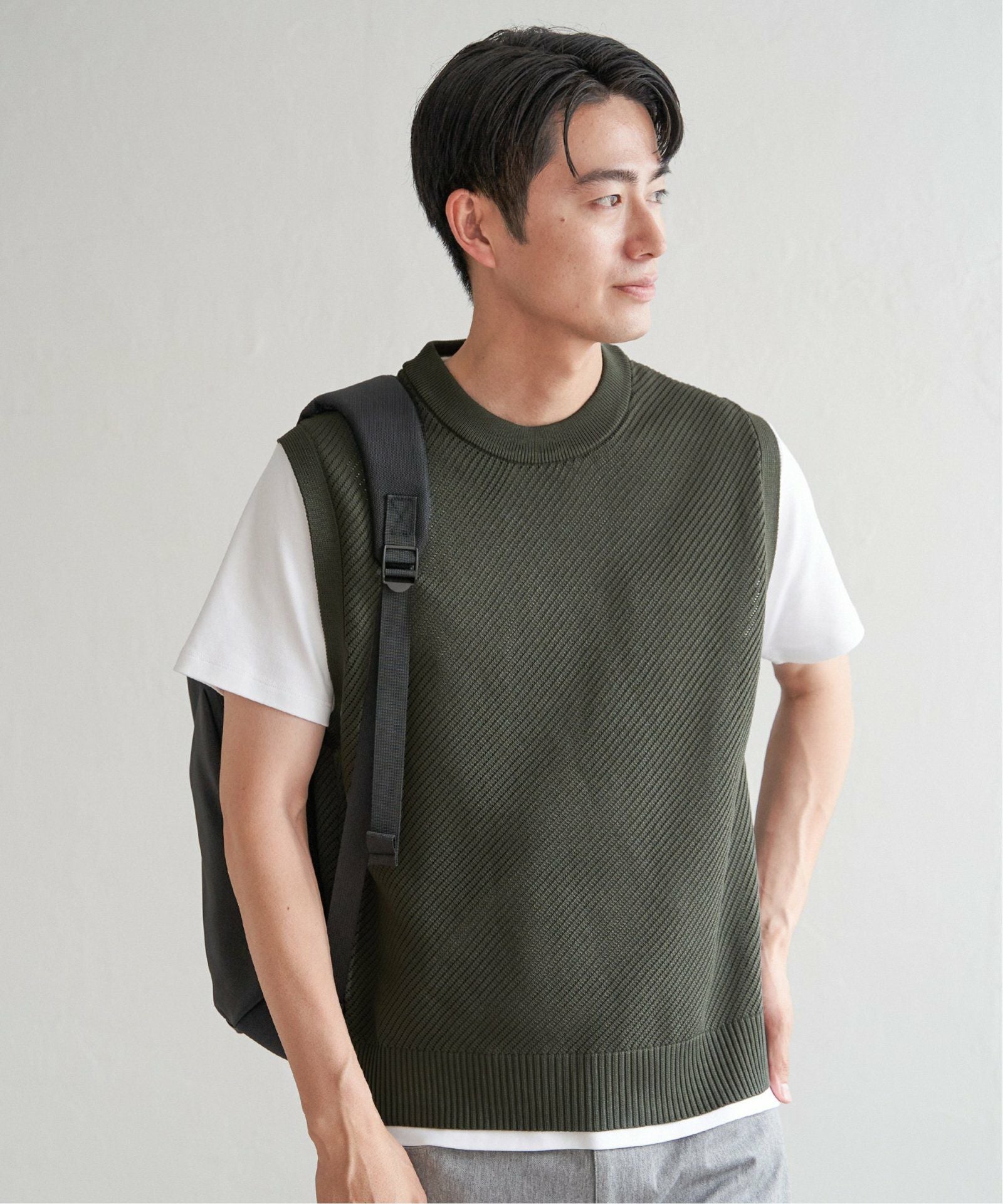 洗濯機で洗える】GOKU楽ニットカルゼベスト,ikka| TOKYO DESIGN CHANNEL