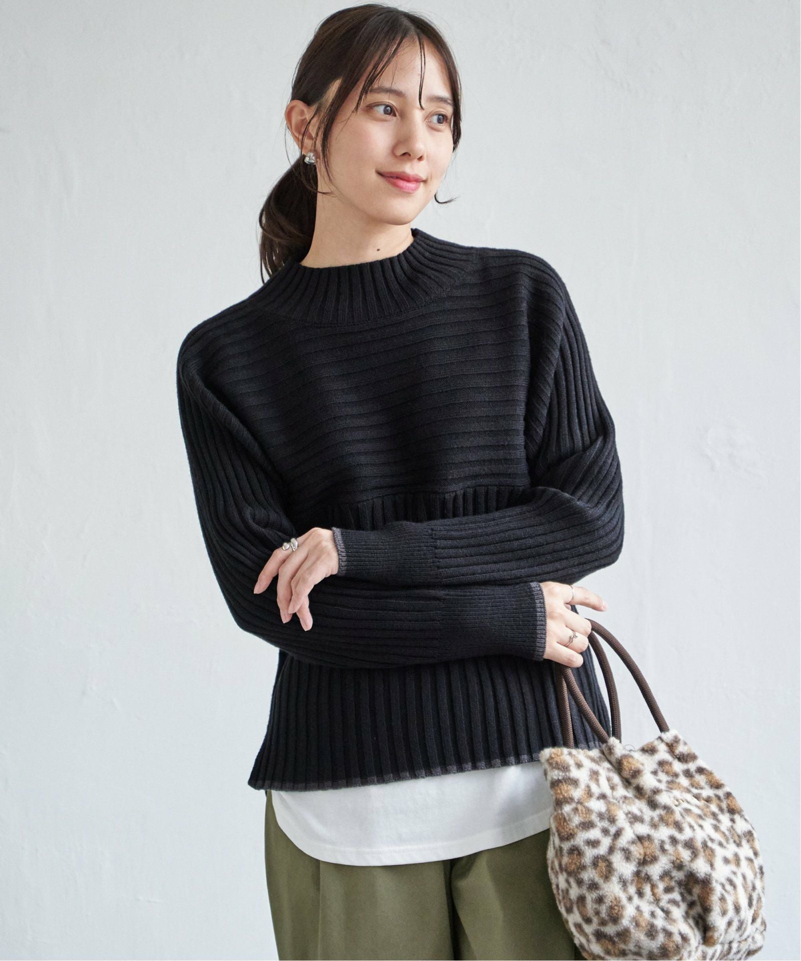 ラメスパンコールニットプルオーバー,ikka| TOKYO DESIGN CHANNEL