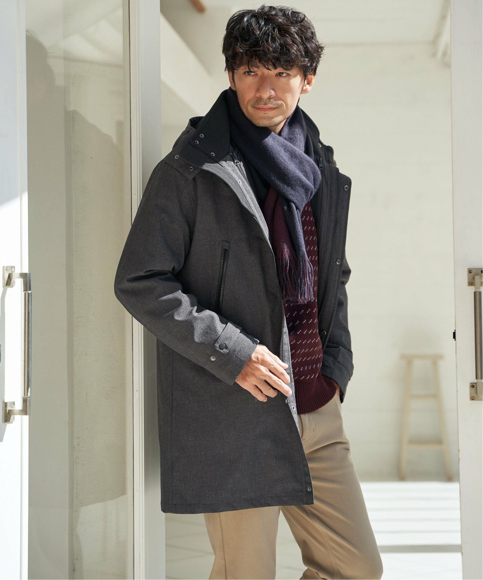ロングコート、即購入OK‼︎ 撥水】sorona(R) 3WAYロングコート,ikka| TOKYO DESIGN CHANNEL