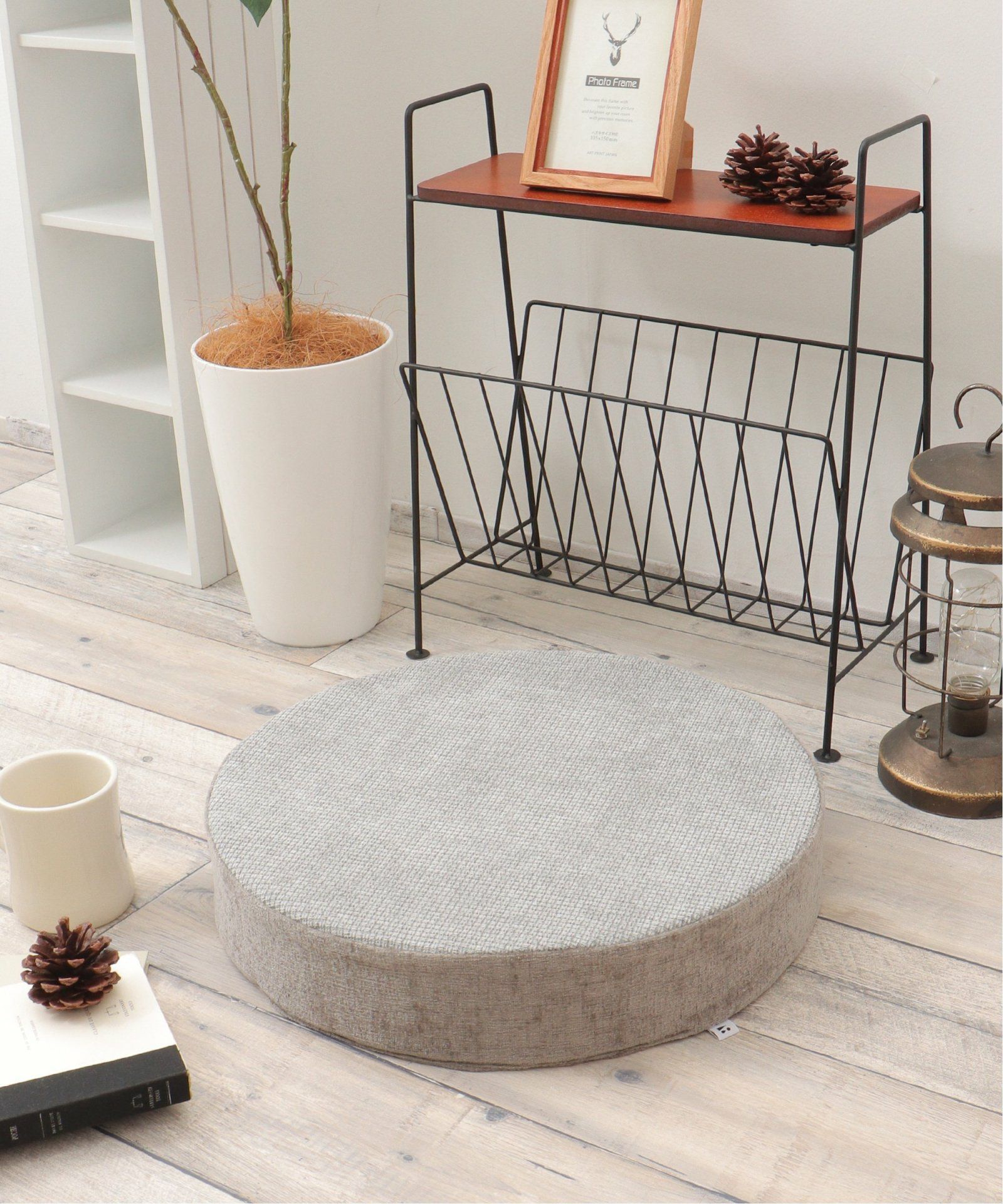 ベロアコンビシートクッション ラウンド H4cm,LBC| TOKYO DESIGN CHANNEL