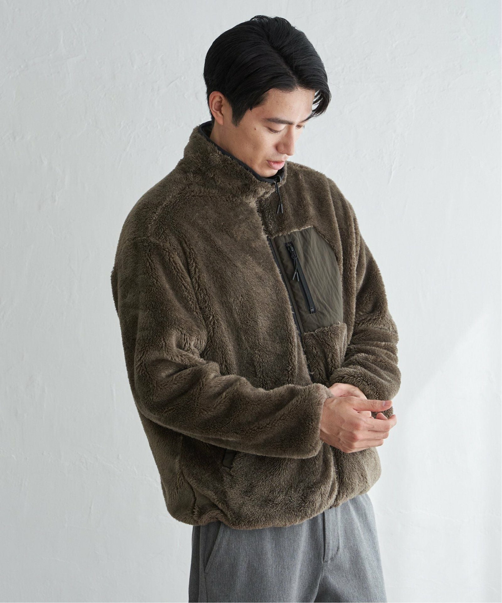 2WAY】リバーシブルナイロンフリースブルゾン,ikka| TOKYO DESIGN CHANNEL