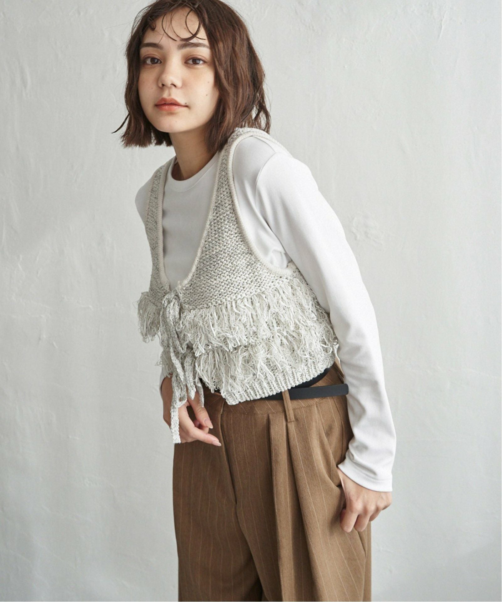 notch.by yui 】ニットフリンジビスチェ,50%OFF| TOKYO DESIGN CHANNEL