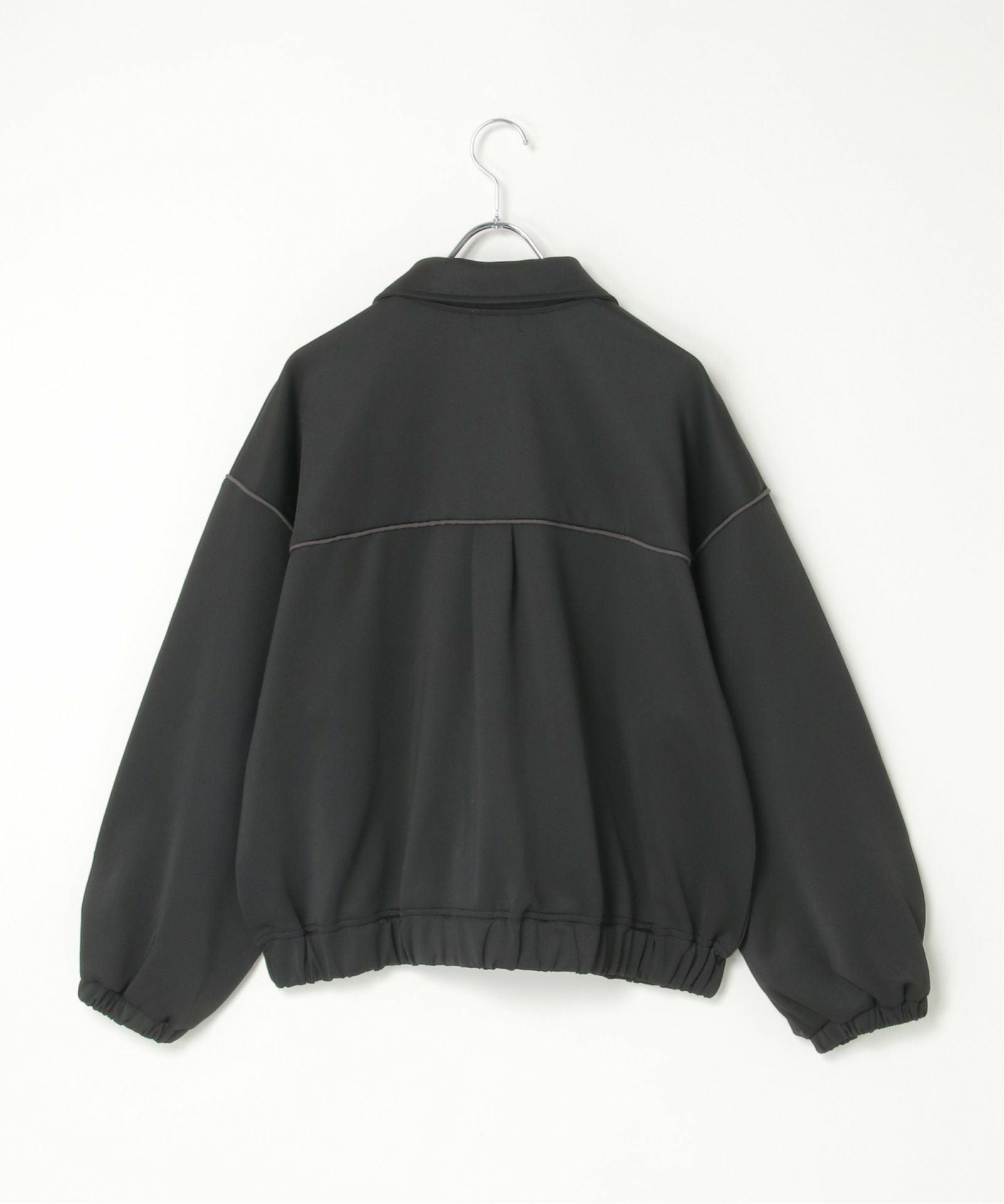 【155】ノットコンベンショナル ブルゾン 斜めジップ ジップアップ 黒 ジャージZIPアップブルゾン,40%OFF| TOKYO DESIGN CHANNEL