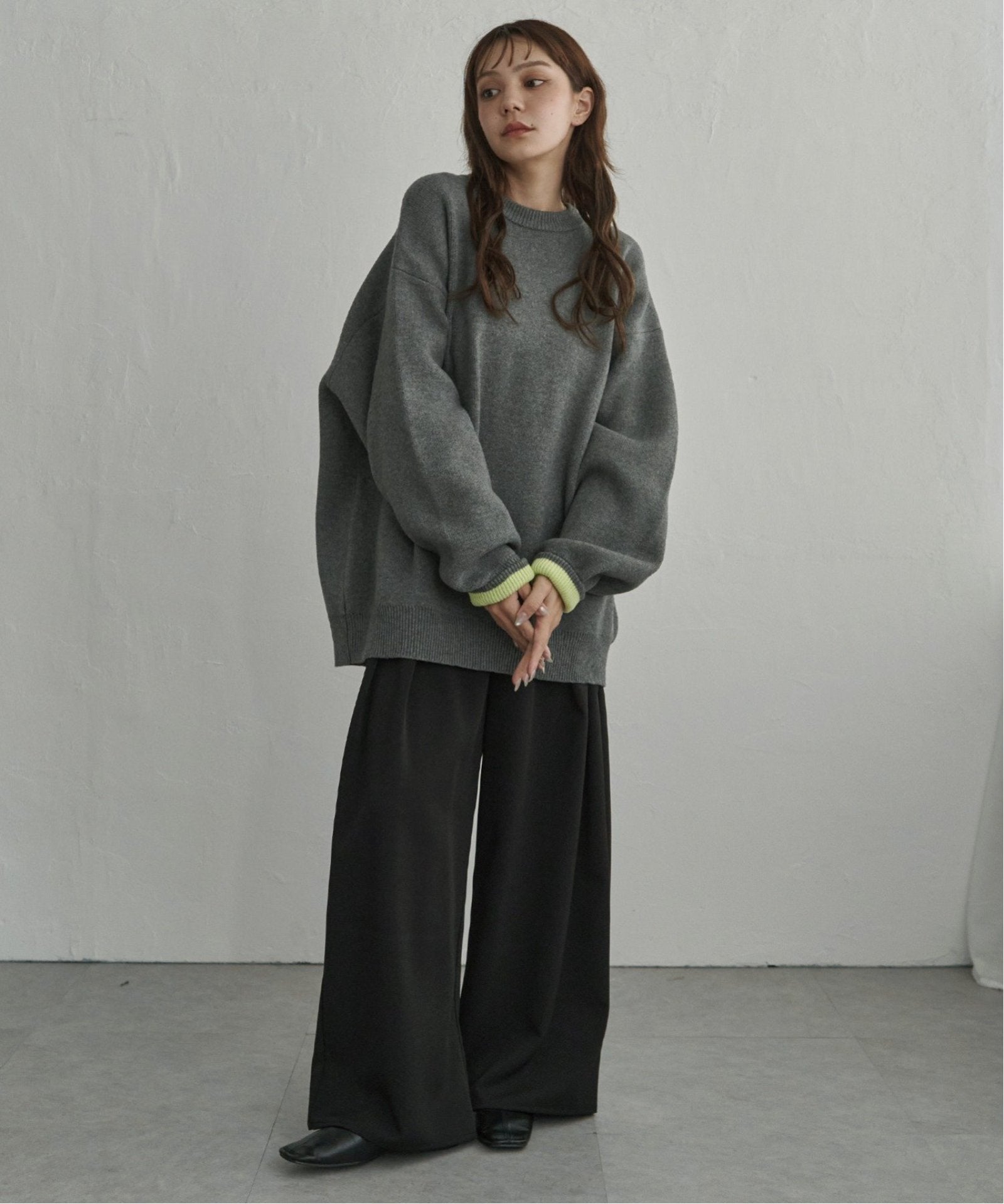 notch. by yui 】バイカラージャガードニット,notch.| TOKYO DESIGN