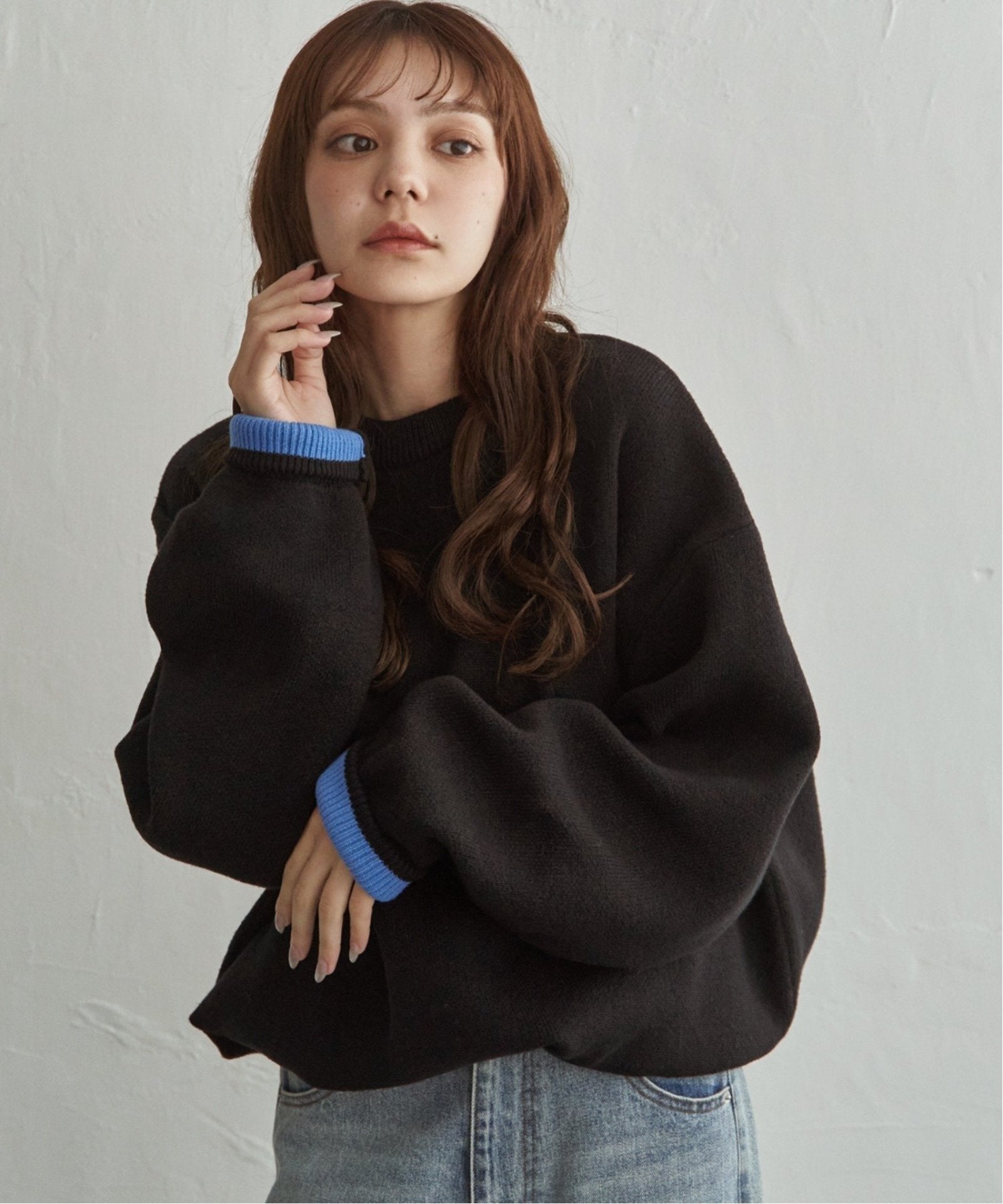 notch. by yui 】バイカラージャガードニット,notch.| TOKYO DESIGN