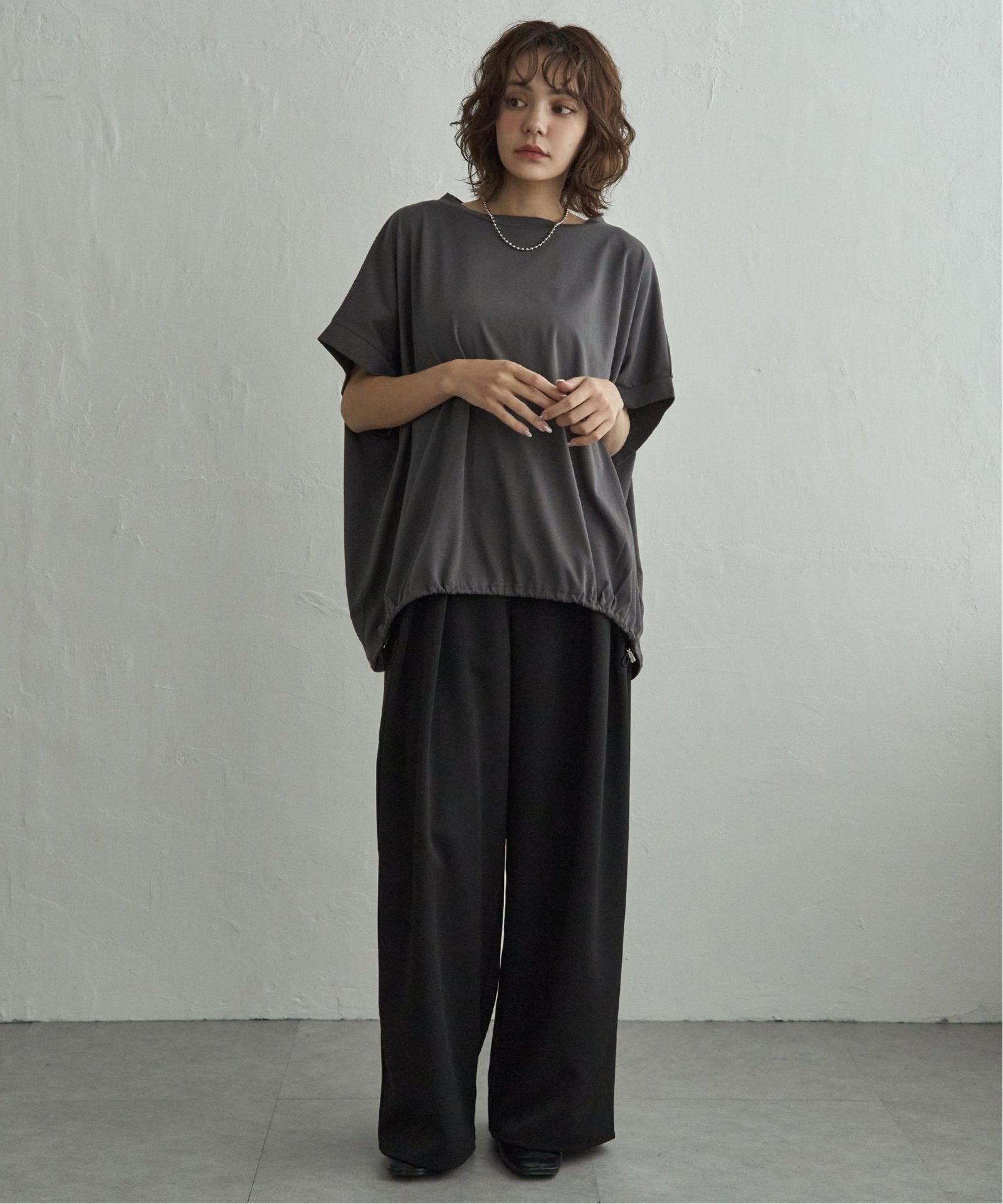 notch. by KR 】ドルマンドローコードTシャツ,notch.| TOKYO DESIGN