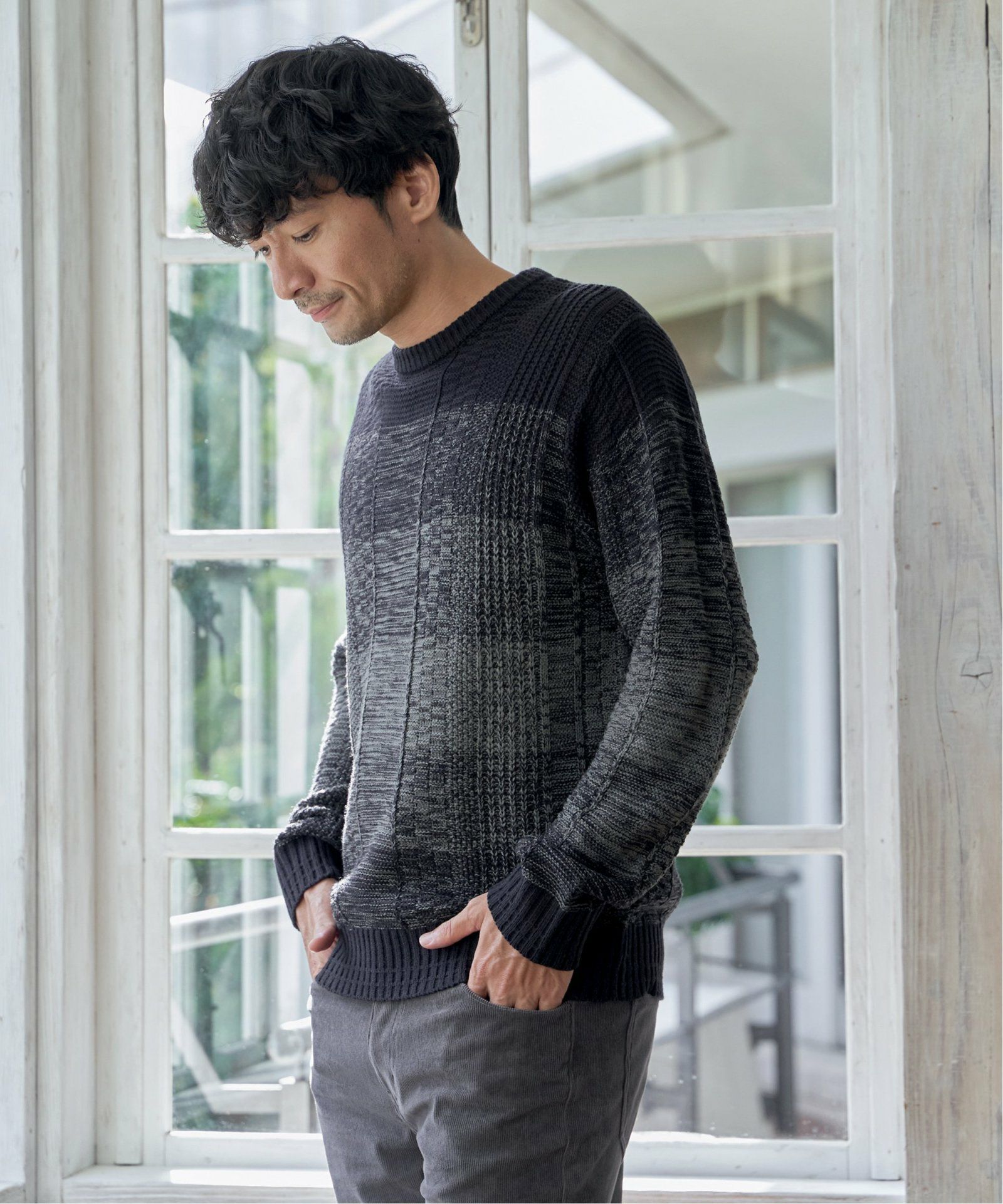 メランジグラデーションニット,ikka| TOKYO DESIGN CHANNEL