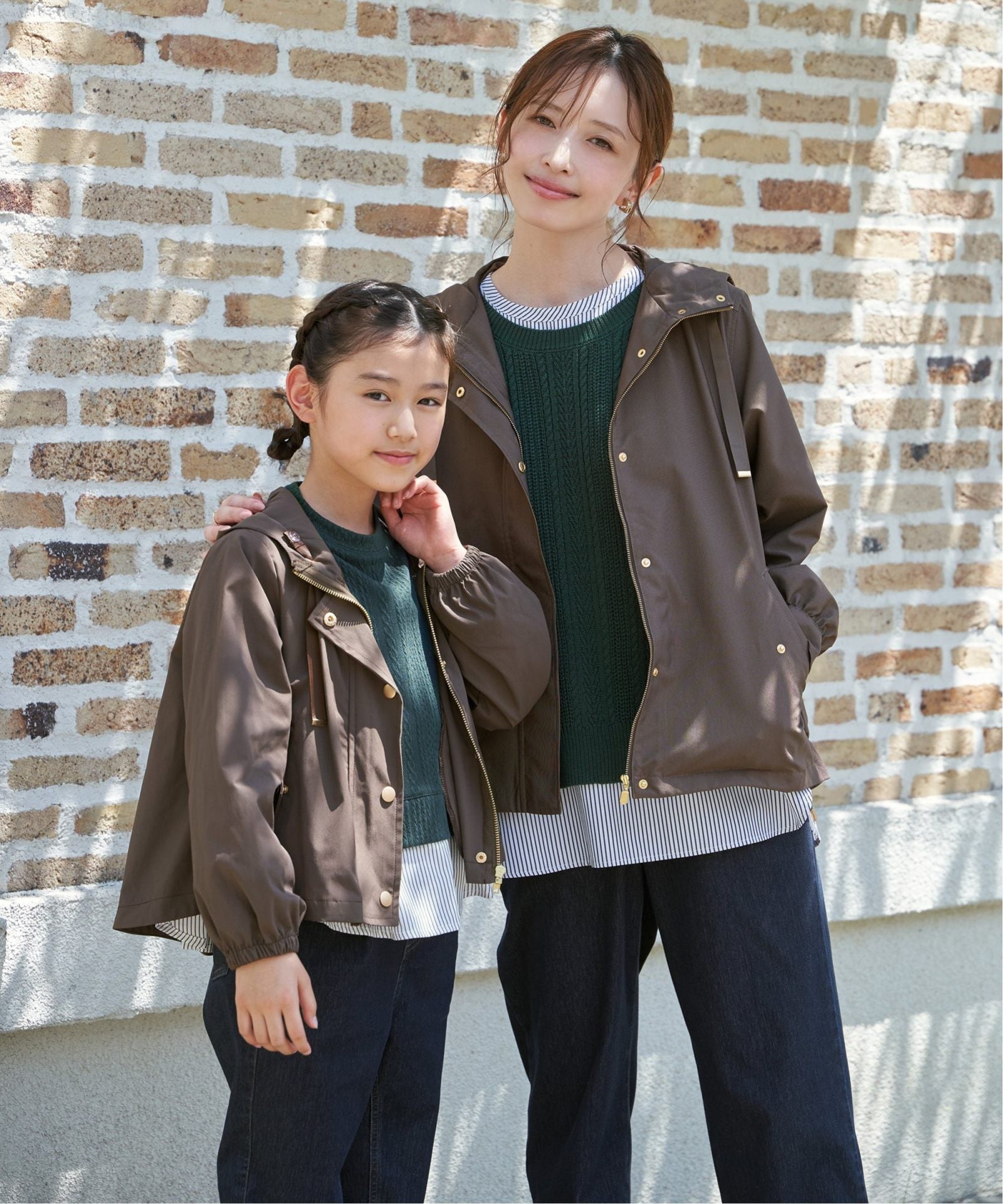 親子コーデ】ピケ比翼フレアマンパジャケット（110~160cm）,ikka