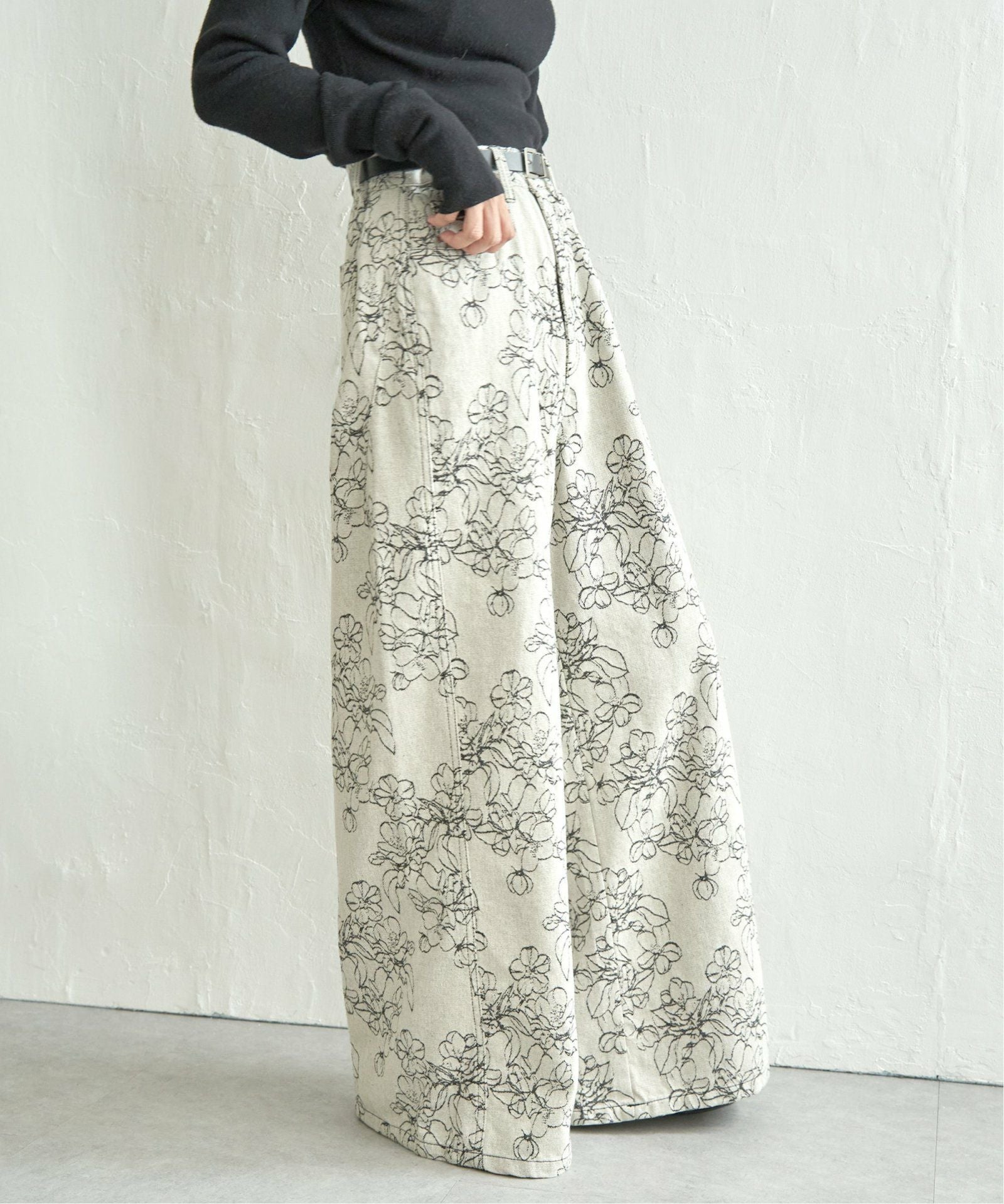 花柄ジャガードパンツ,50%OFF| TOKYO DESIGN CHANNEL