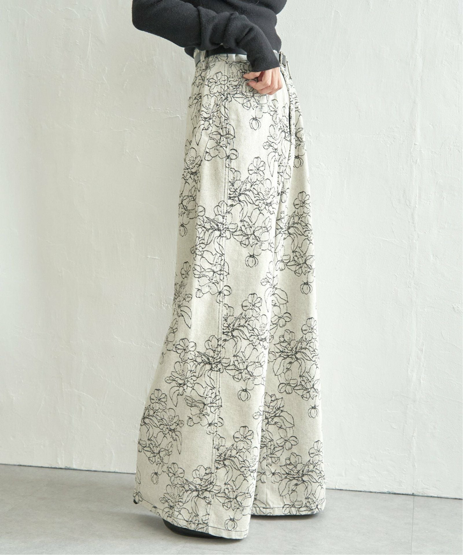 花柄ジャガードパンツ,50%OFF| TOKYO DESIGN CHANNEL