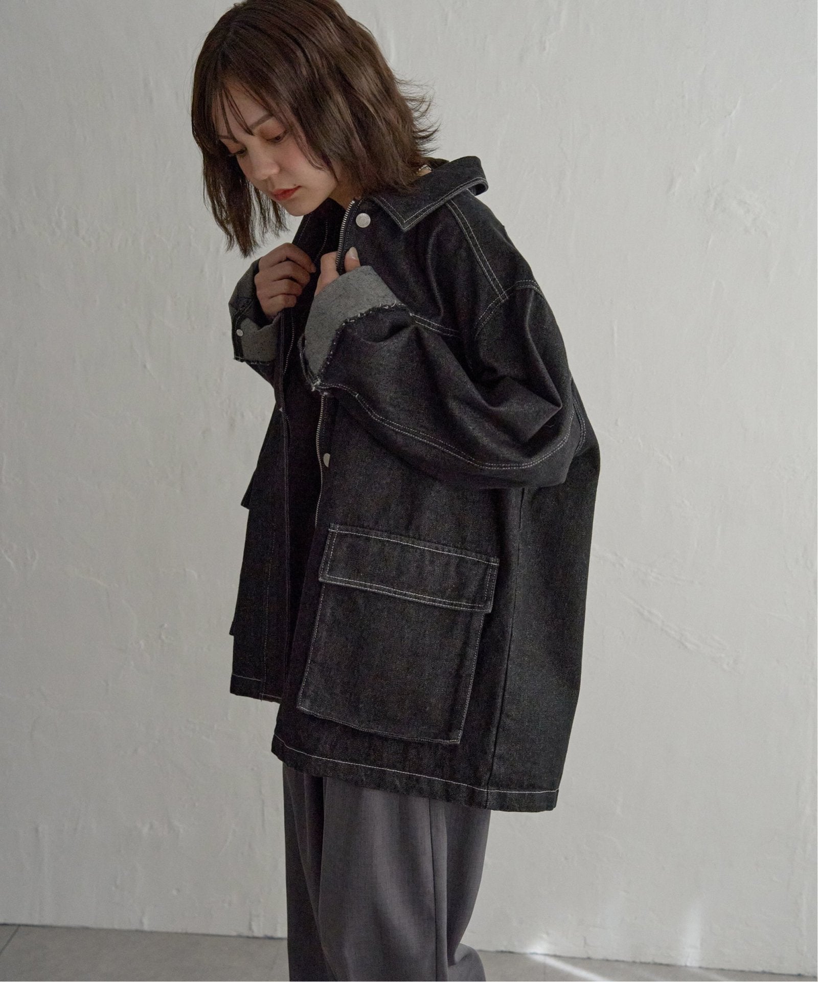 notch. by KR 】デニムカバーオールジャケット,notch.| TOKYO DESIGN