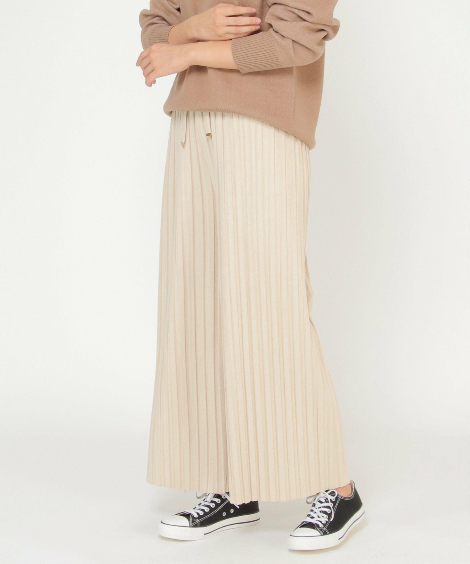 PHASE EIGHT プリーツガウチョパンツ ベージュ スウェード調プリーツワイドパンツ,60%OFF| TOKYO DESIGN CHANNEL