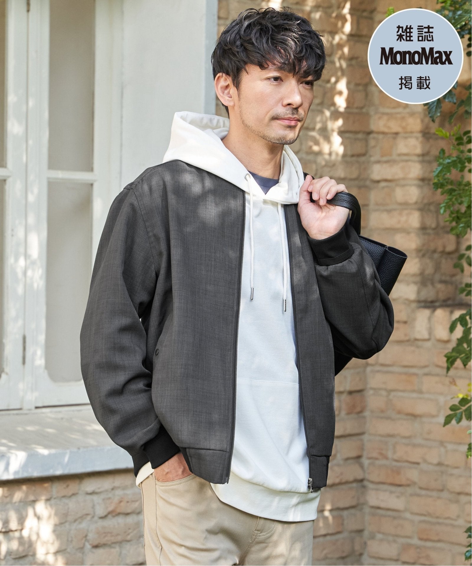 ikka ダウンコート　ジャケット　コート　防寒着　メンズ　サイズL グレー　フード付き 公式】ikka（イッカ）メンズの通販 | アウター | TOKYO DESIGN CHANNEL