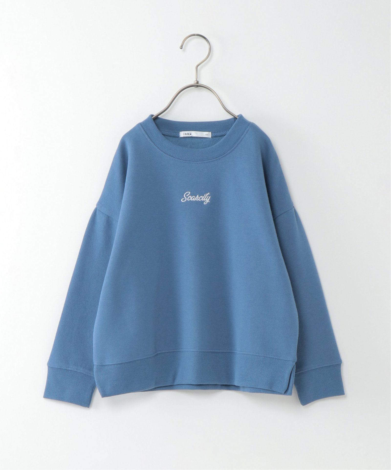 裏起毛レイヤードワッペントレーナー（120~160cm）,ikka| TOKYO DESIGN