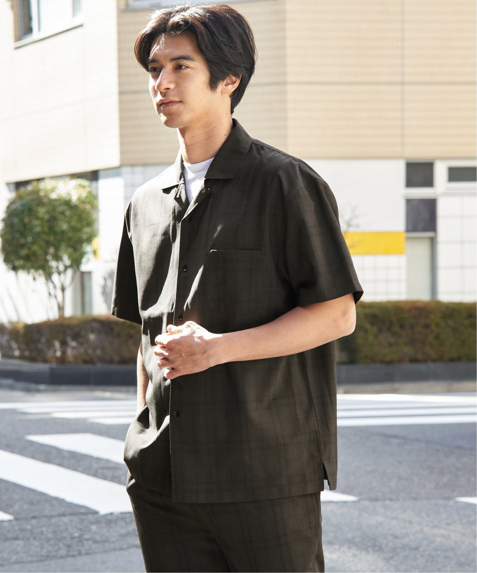 MonoMax × 小泉孝太郎】Reflax(R)冷感UVオープンカラーシャツ「小泉