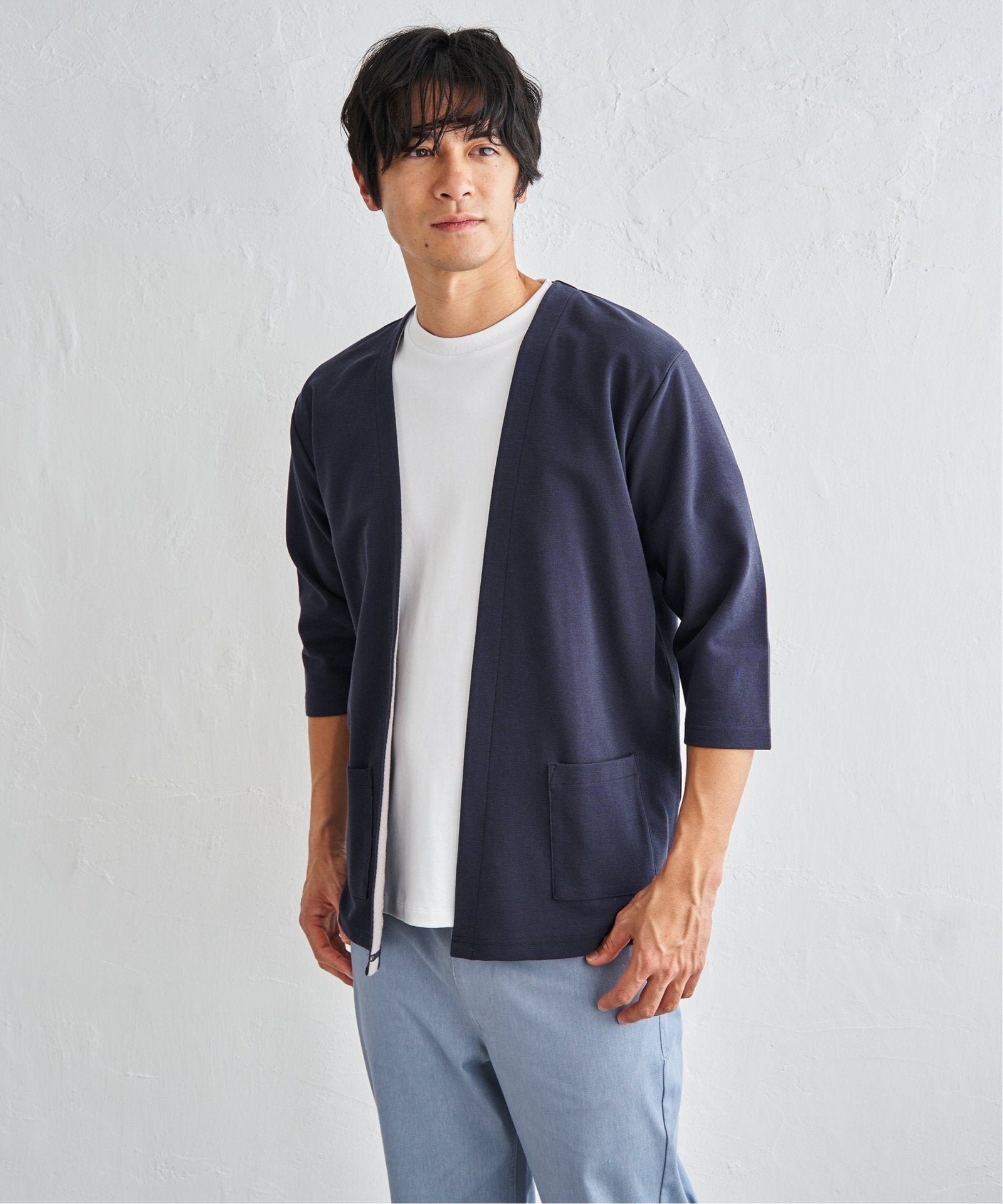 抗菌防臭】GOKU楽冷感7分袖カーディガン,ikka| TOKYO DESIGN CHANNEL